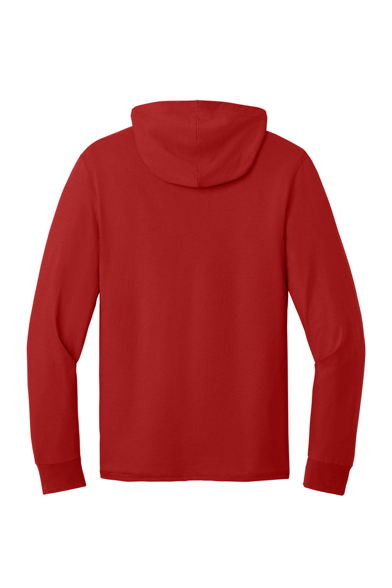 Jerzees Classics Unisex Cotton Long Sleeve Hooded T-Shirt - True Red