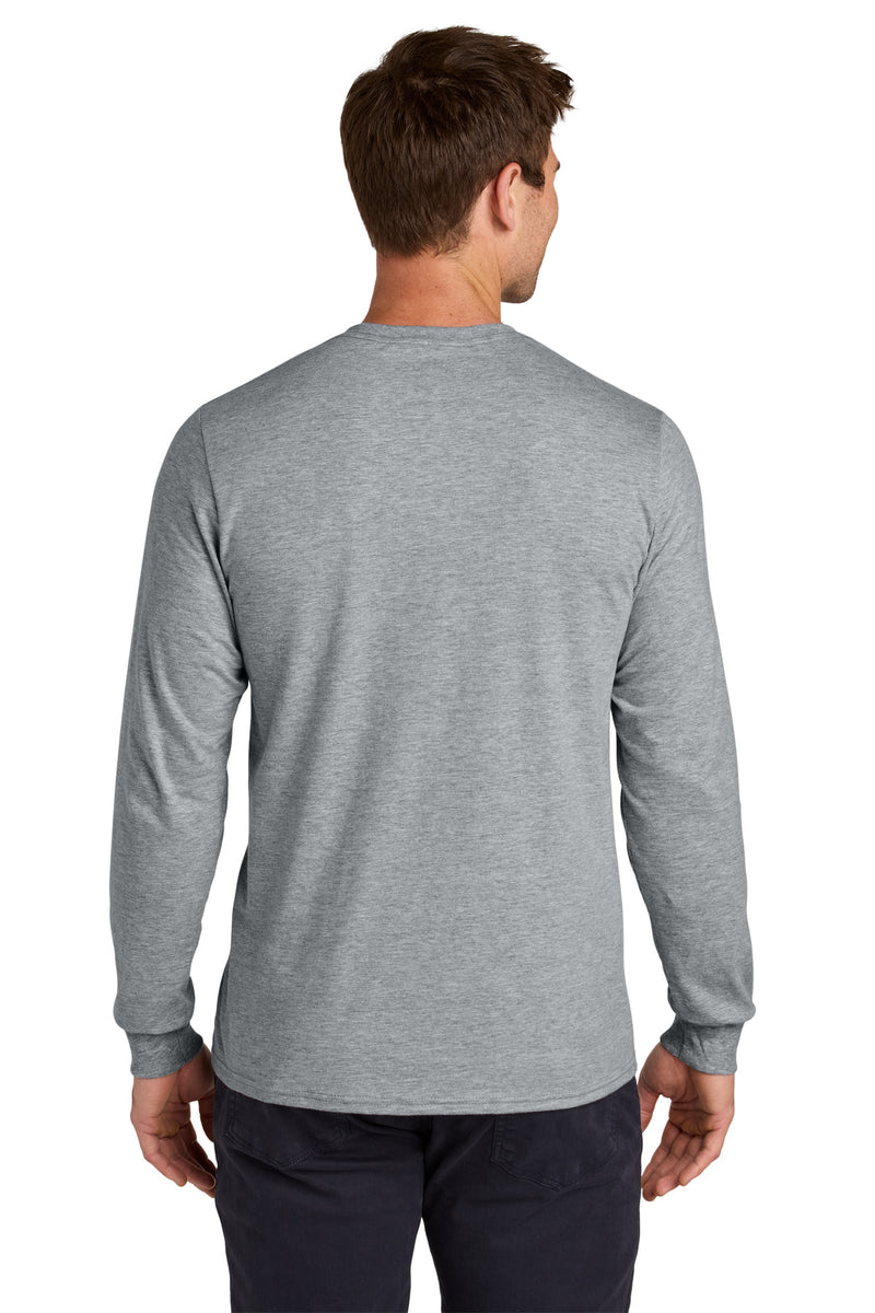 Jerzees Classics Unisex Cotton Long Sleeve T-Shirt - Athletic Heather