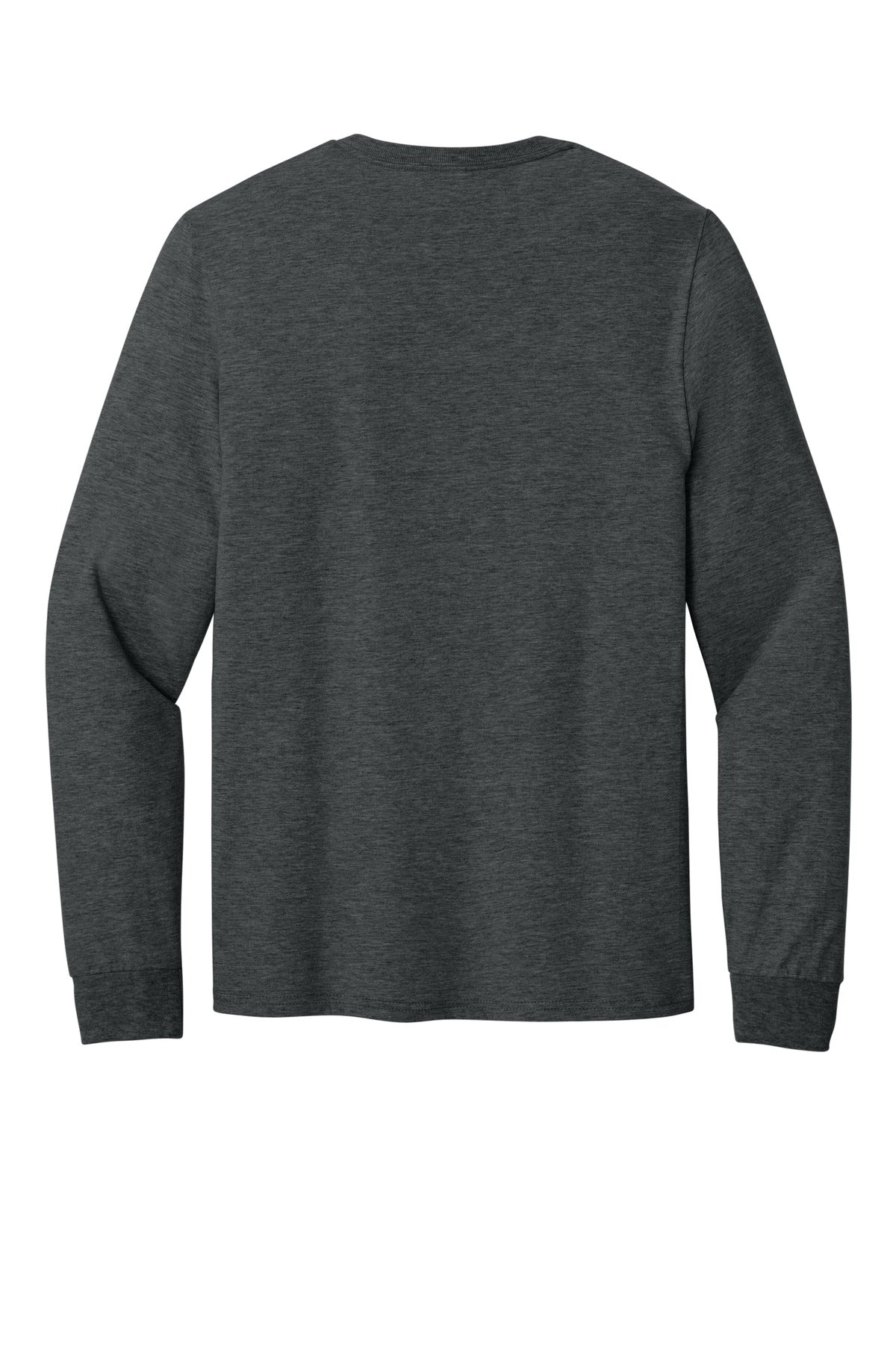 Jerzees Classics Unisex Cotton Long Sleeve T-Shirt - Black Heather