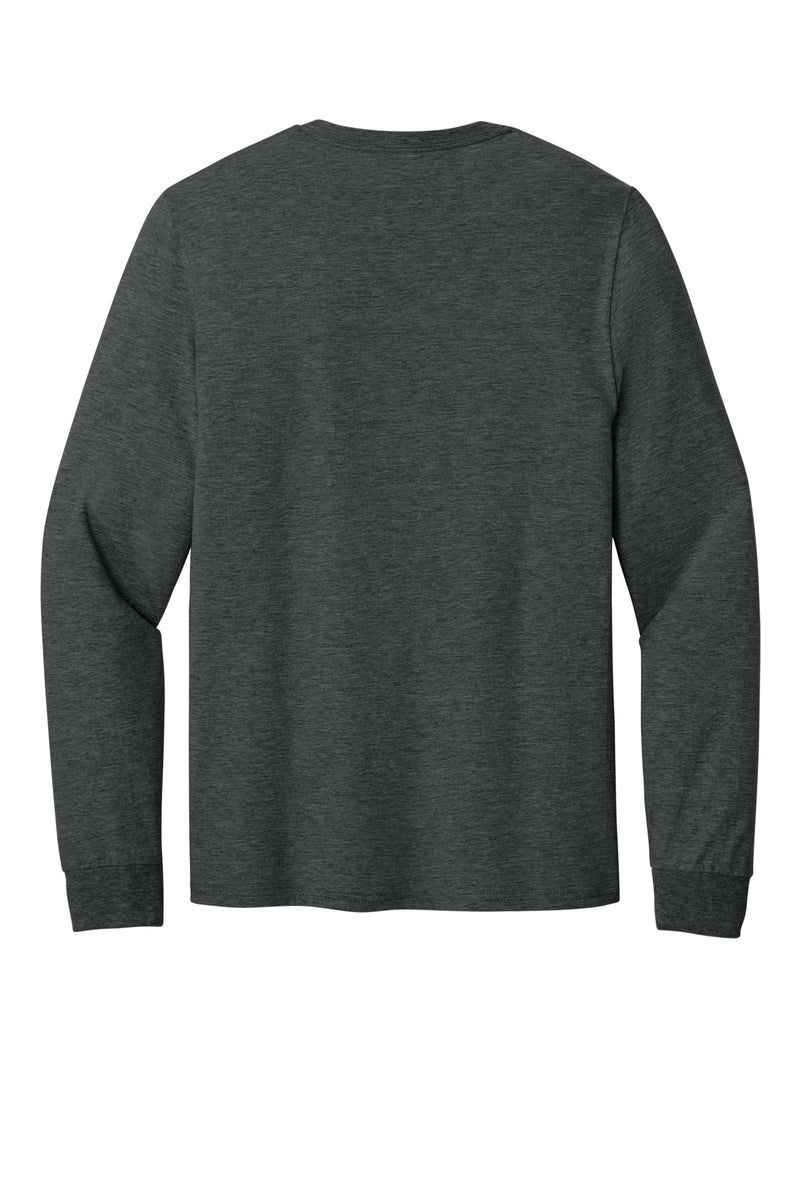 Jerzees Classics Unisex Cotton Long Sleeve T-Shirt - Black Heather