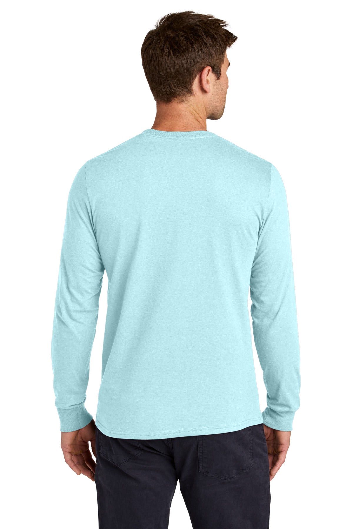 Jerzees Classics Unisex Cotton Long Sleeve T-Shirt - Breezy Blue