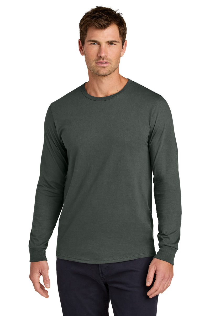 Jerzees Classics Unisex Cotton Long Sleeve T-Shirt - Charcoal Grey
