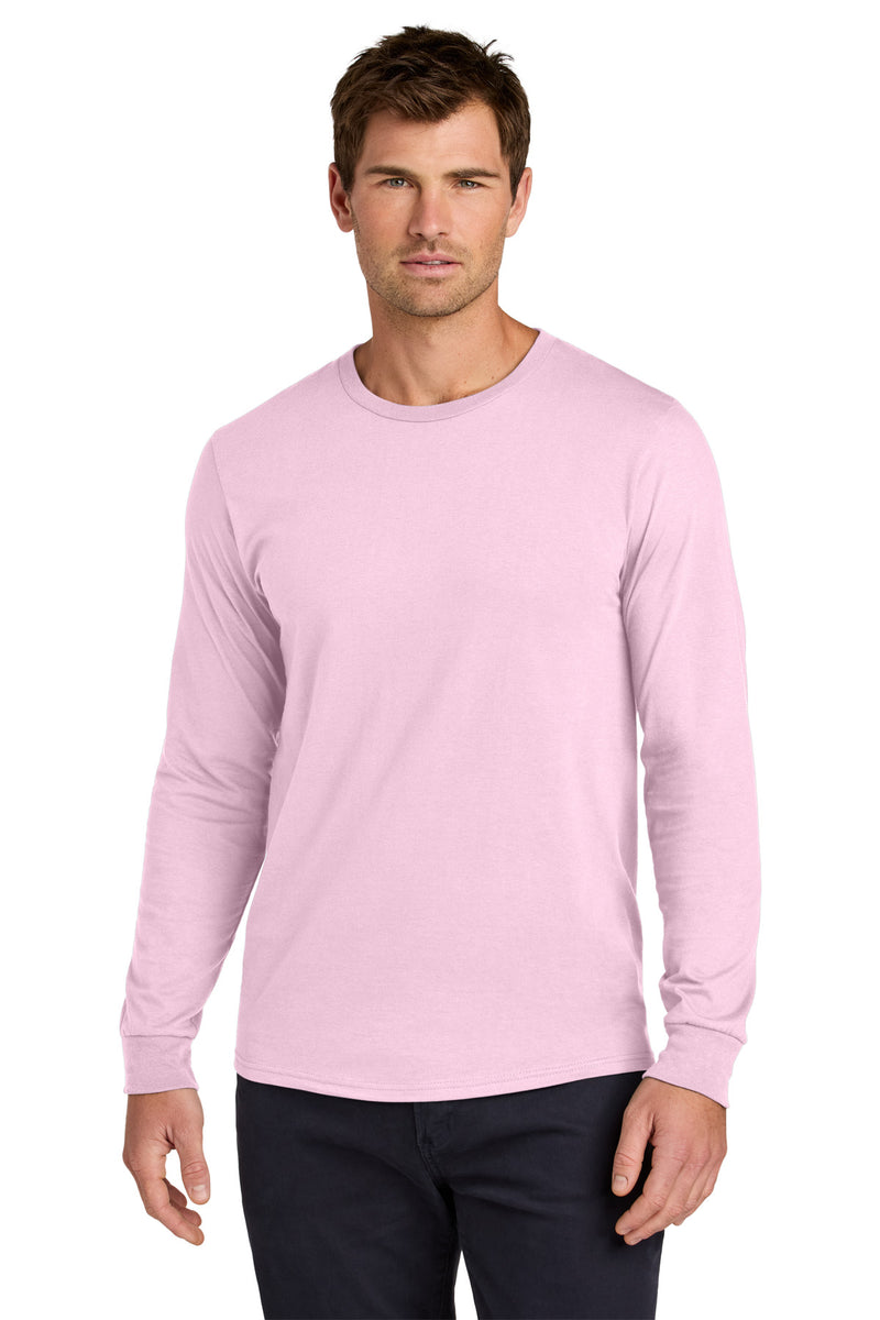 Jerzees Classics Unisex Cotton Long Sleeve T-Shirt - Classic Pink