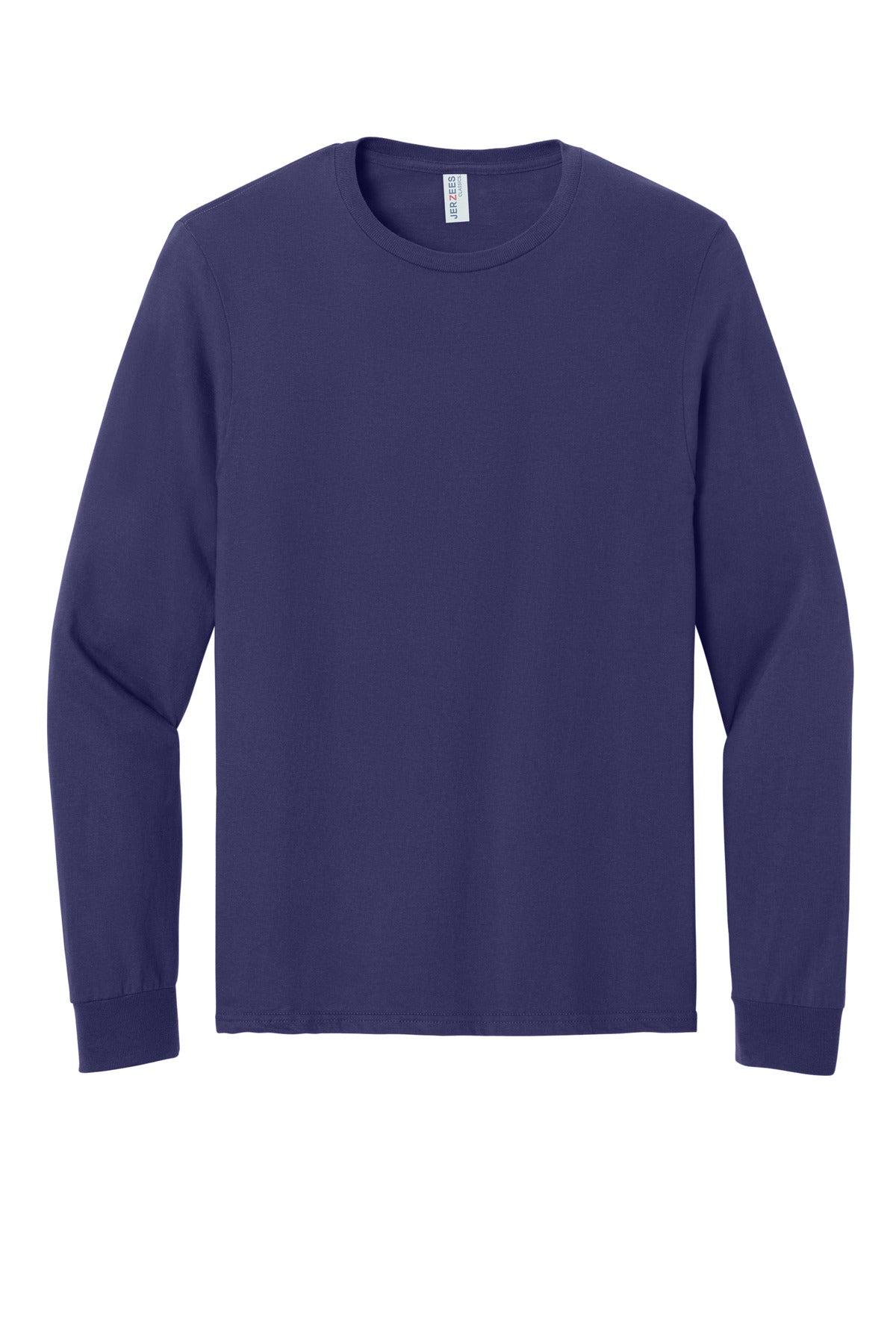 Jerzees Classics Unisex Cotton Long Sleeve T-Shirt - Deep Purple