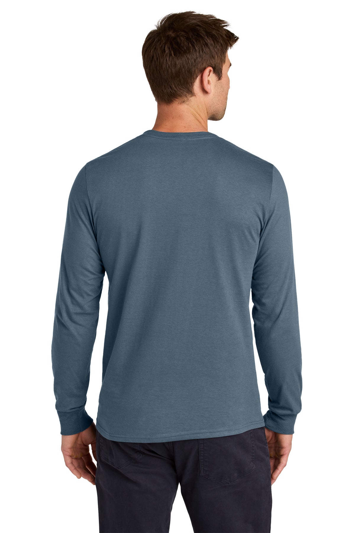 Jerzees Classics Unisex Cotton Long Sleeve T-Shirt - Denim