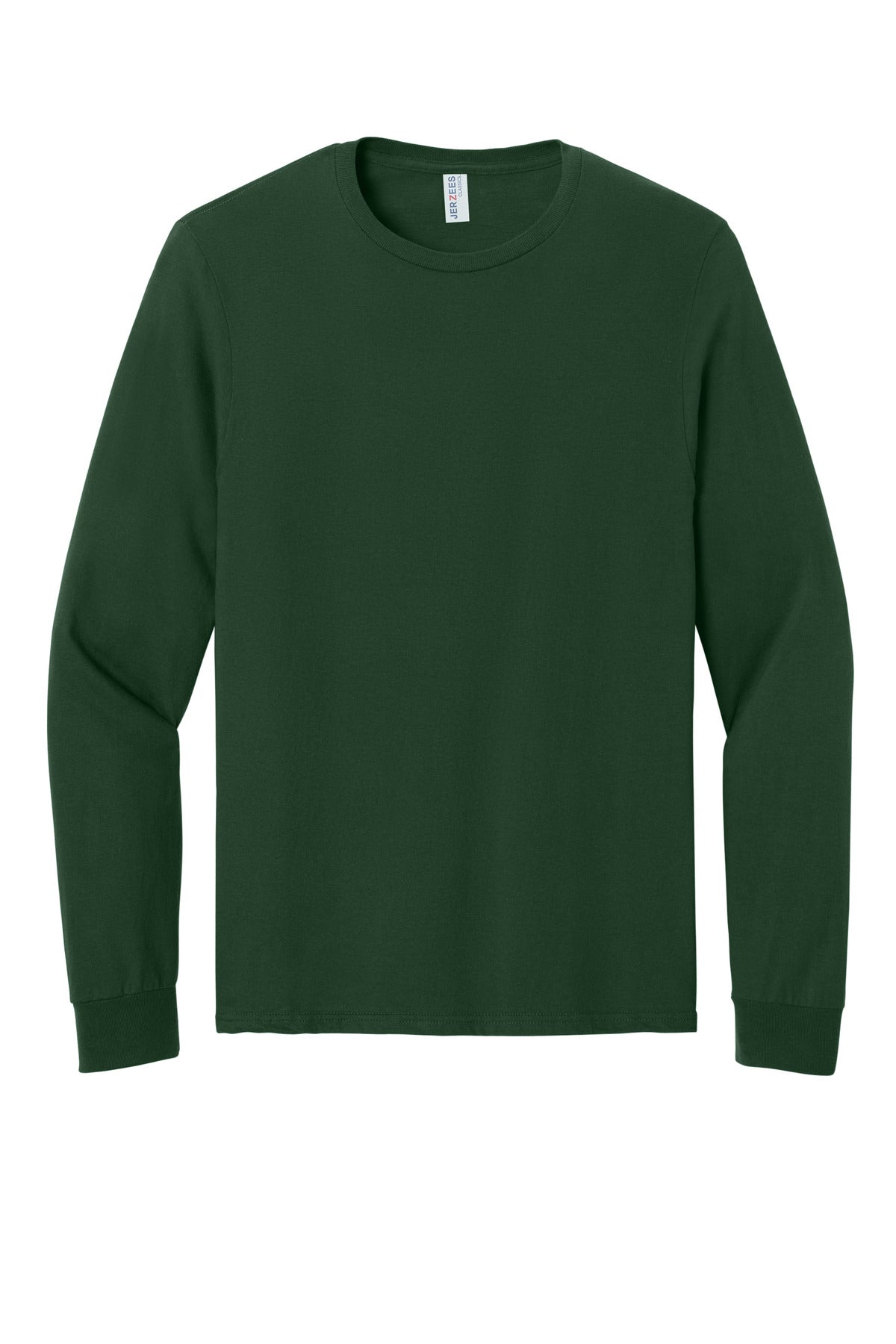Jerzees Classics Unisex Cotton Long Sleeve T-Shirt - Forest Green