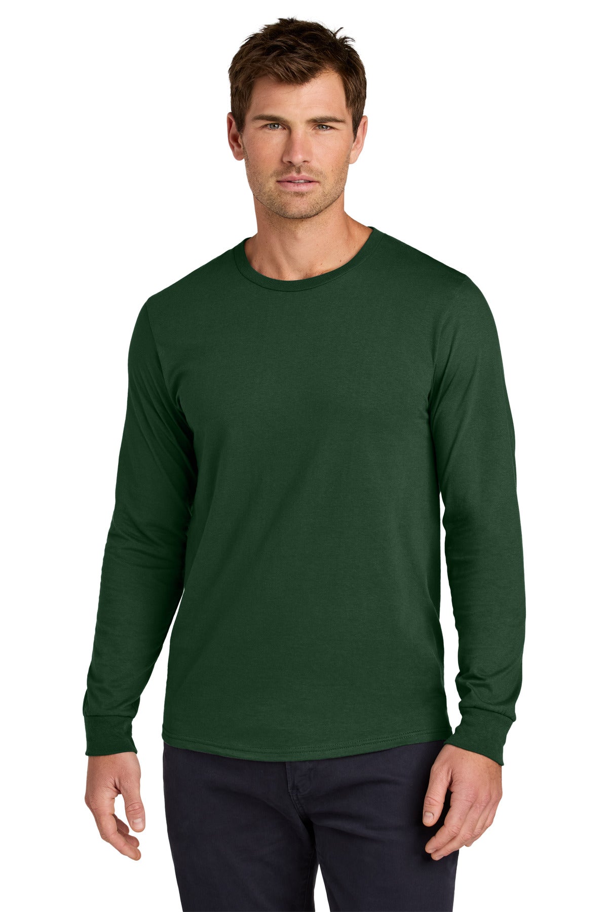 Jerzees Classics Unisex Cotton Long Sleeve T-Shirt - Forest Green