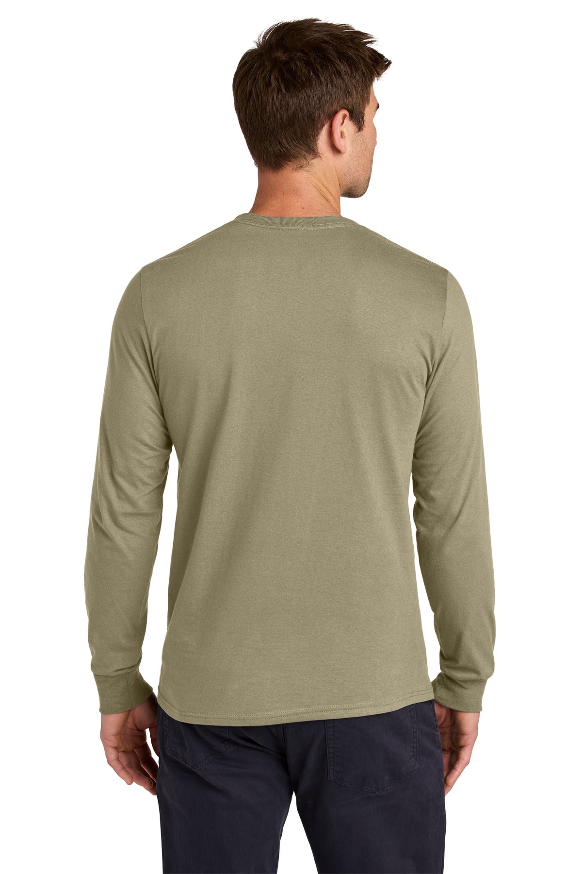 Jerzees Classics Unisex Cotton Long Sleeve T-Shirt - Khaki