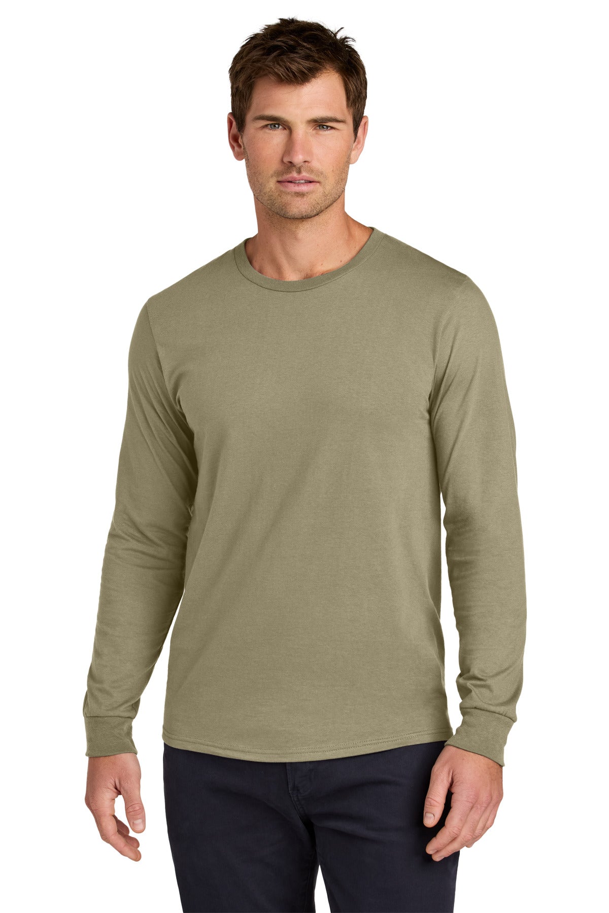Jerzees Classics Unisex Cotton Long Sleeve T-Shirt - Khaki