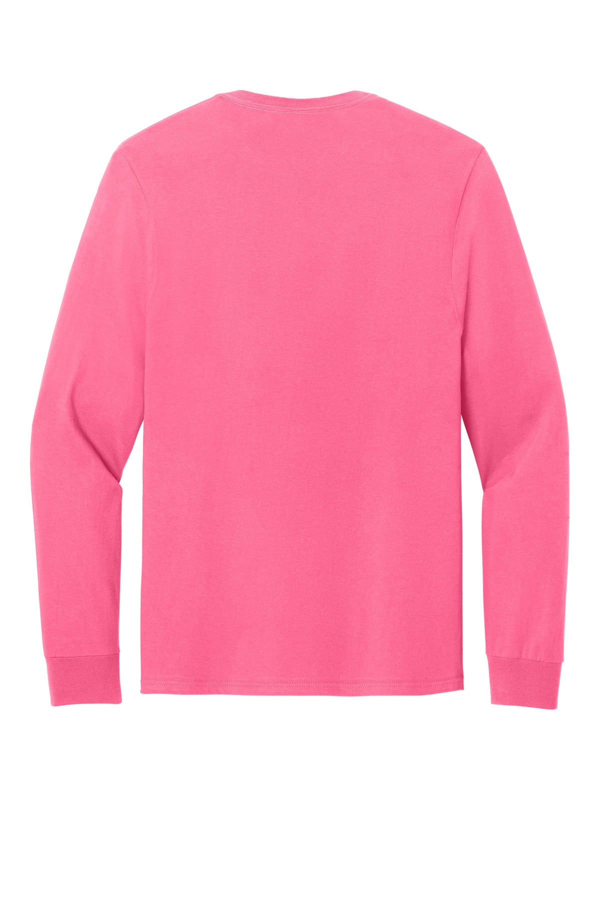 Jerzees Classics Unisex Cotton Long Sleeve T-Shirt - Neon Pink