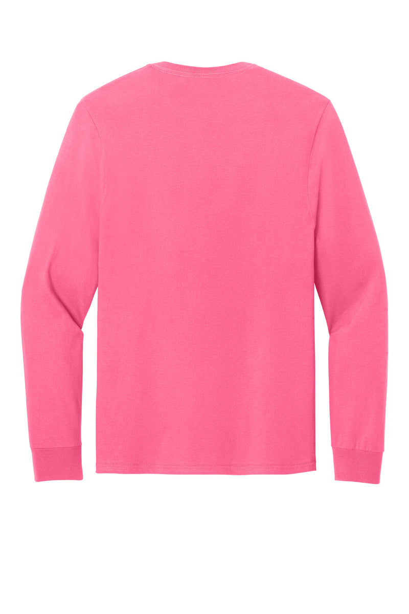 Jerzees Classics Unisex Cotton Long Sleeve T-Shirt - Neon Pink
