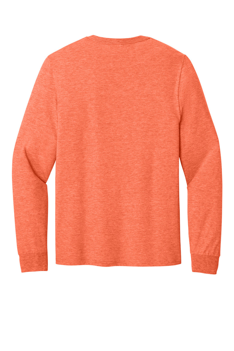 Jerzees Classics Unisex Cotton Long Sleeve T-Shirt - Retro Heather Coral