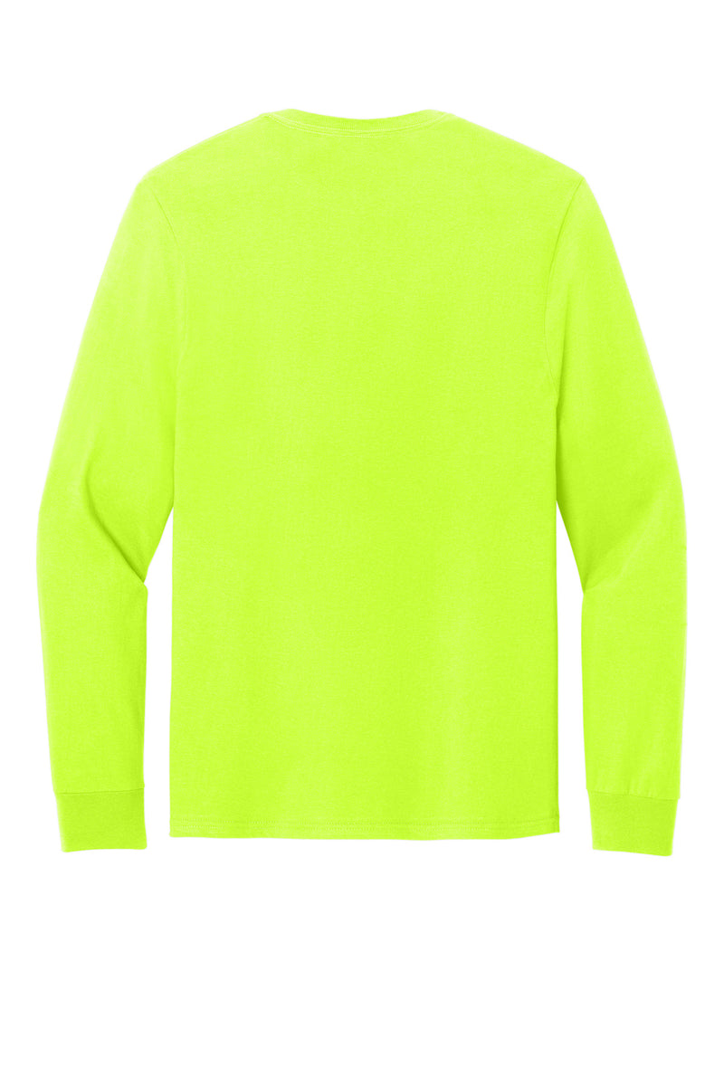 Jerzees Classics Unisex Cotton Long Sleeve T-Shirt - Safety Green