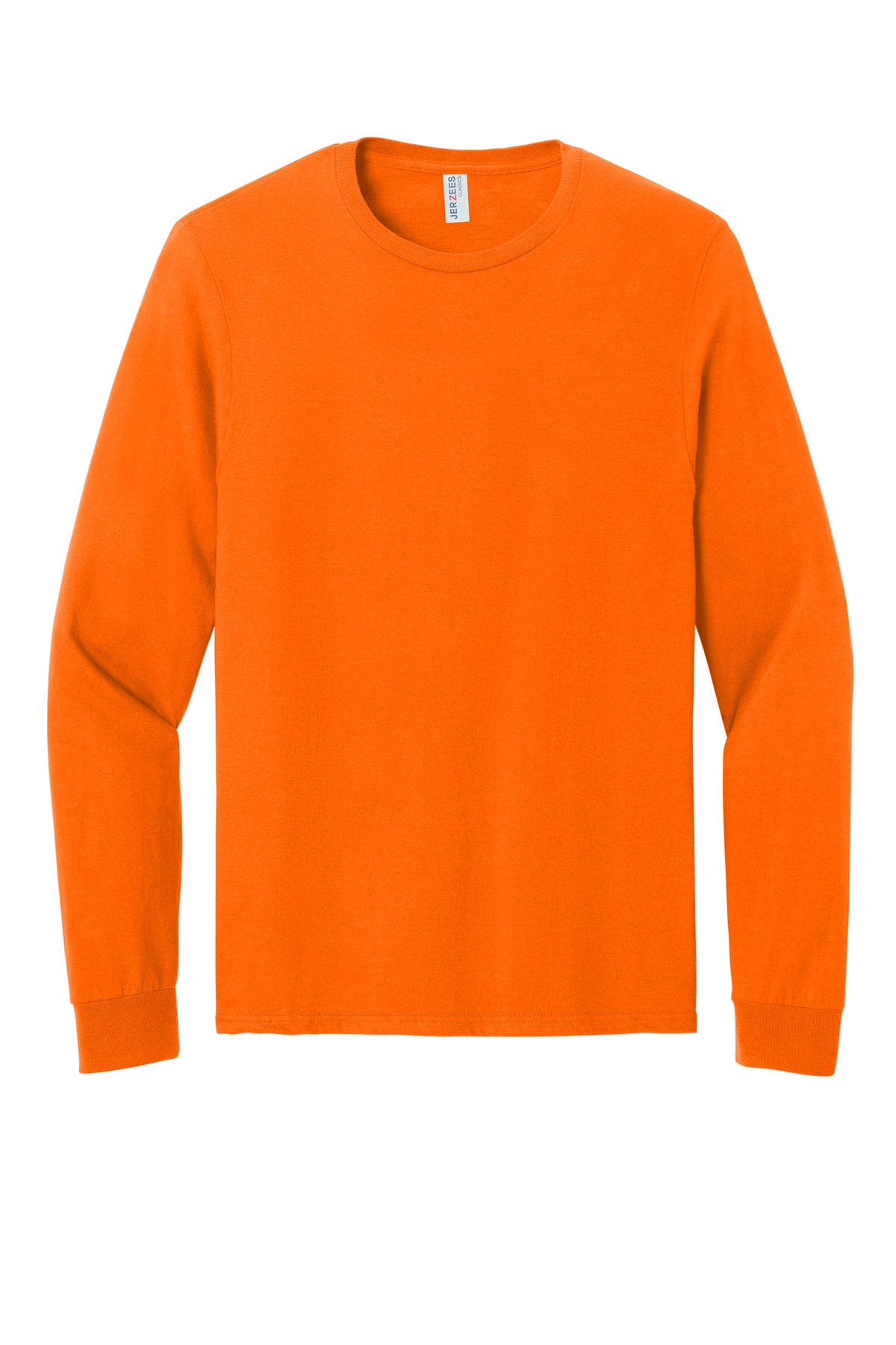 Jerzees Classics Unisex Cotton Long Sleeve T-Shirt - Safety Orange