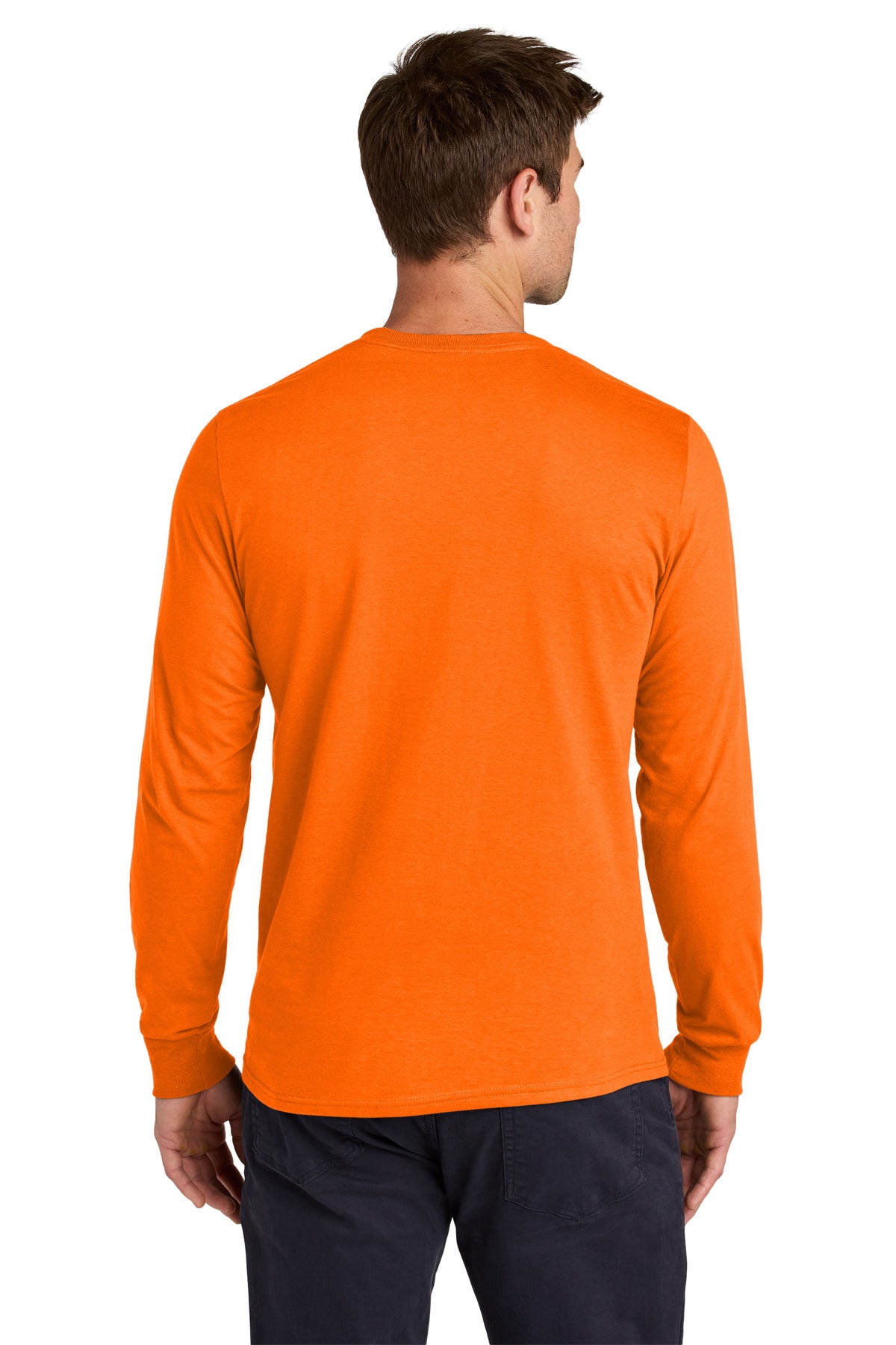 Jerzees Classics Unisex Cotton Long Sleeve T-Shirt - Safety Orange