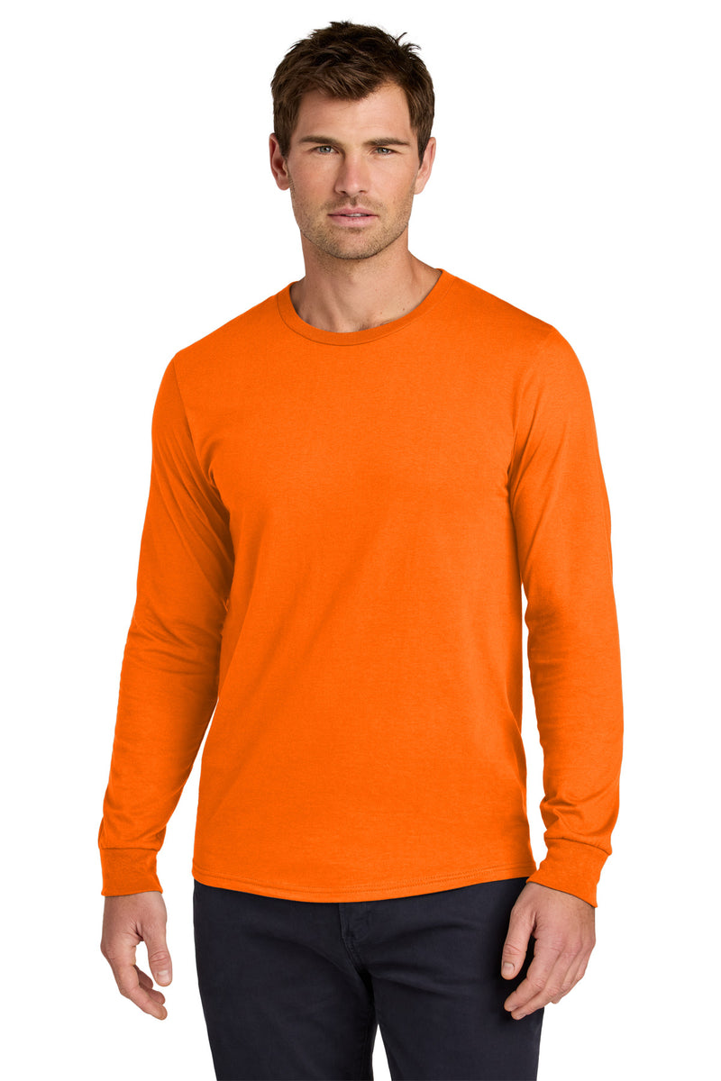 Jerzees Classics Unisex Cotton Long Sleeve T-Shirt - Safety Orange