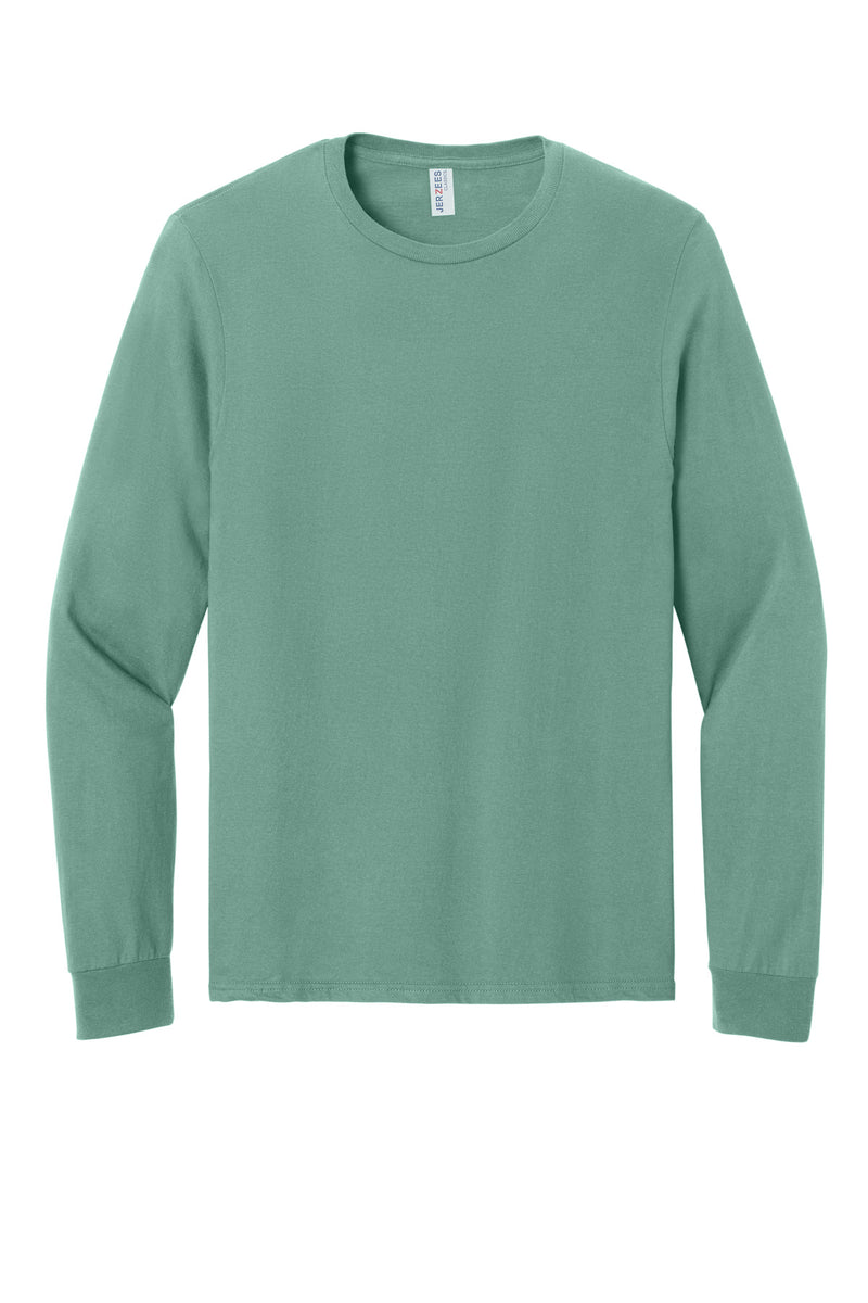 Jerzees Classics Unisex Cotton Long Sleeve T-Shirt - Sage