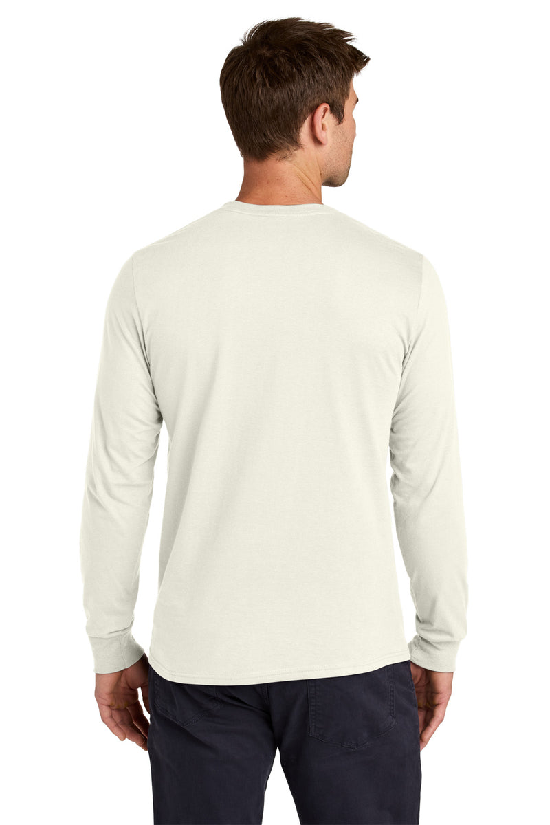 Jerzees Classics Unisex Cotton Long Sleeve T-Shirt - Sweet Cream Heather