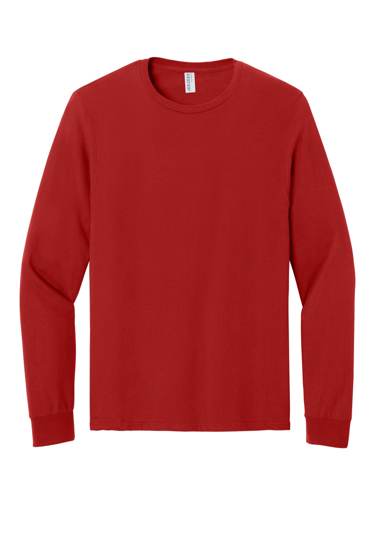 Jerzees Classics Unisex Cotton Long Sleeve T-Shirt - True Red