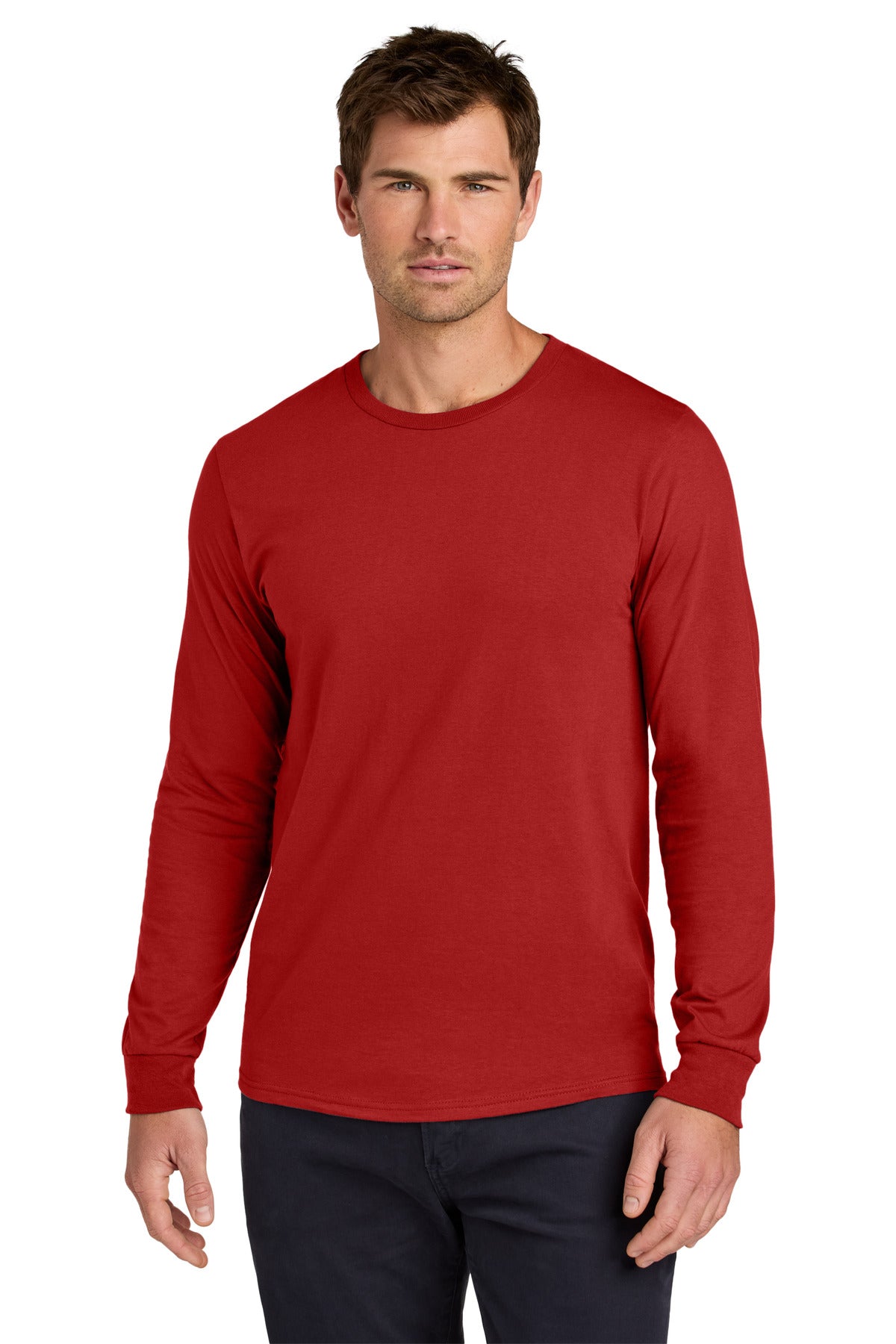 Jerzees Classics Unisex Cotton Long Sleeve T-Shirt - True Red