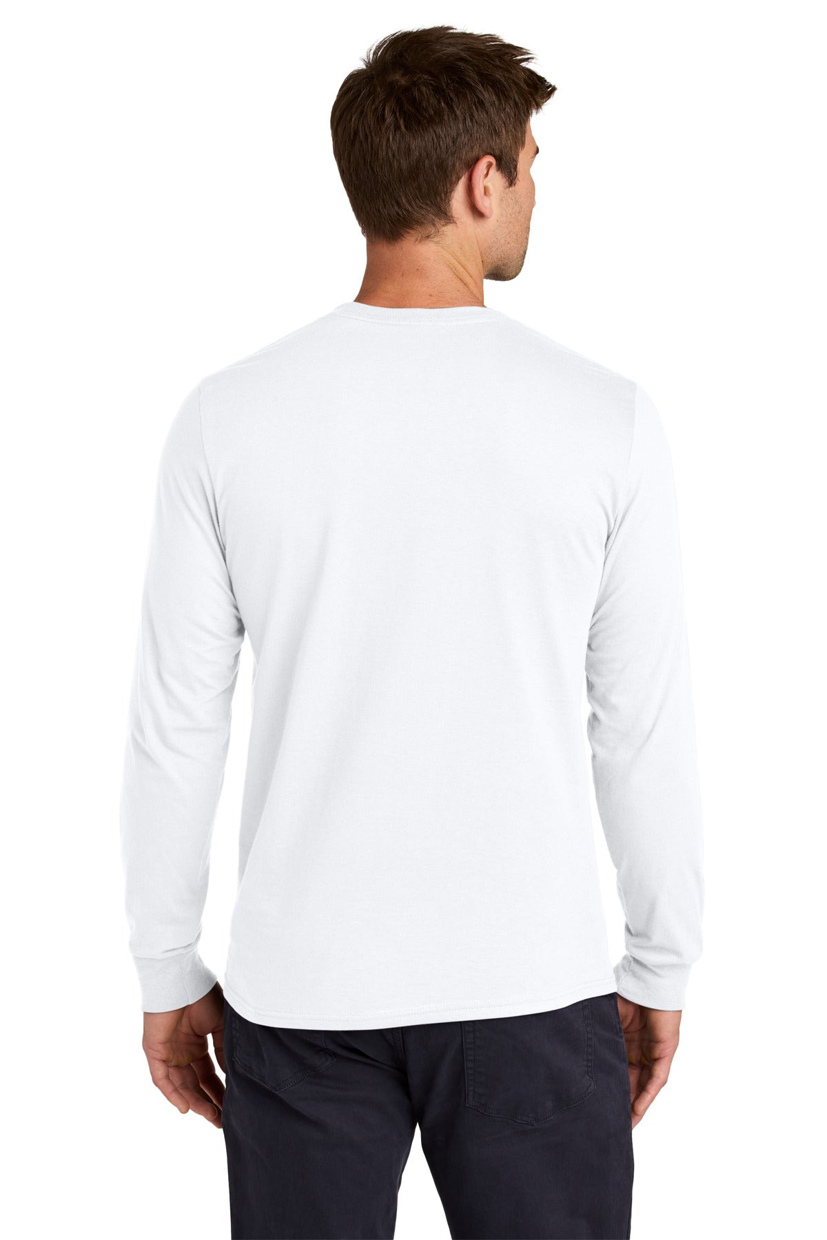 Jerzees Classics Unisex Cotton Long Sleeve T-Shirt - White