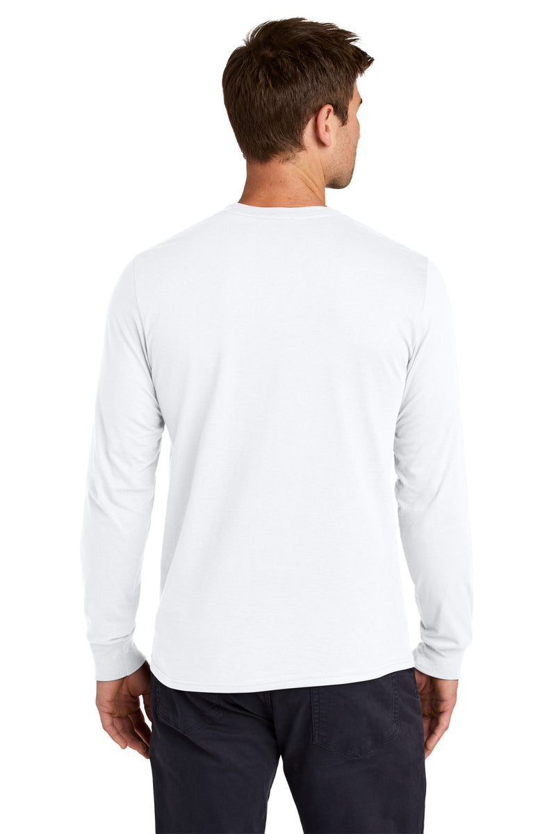 Jerzees Classics Unisex Cotton Long Sleeve T-Shirt - White