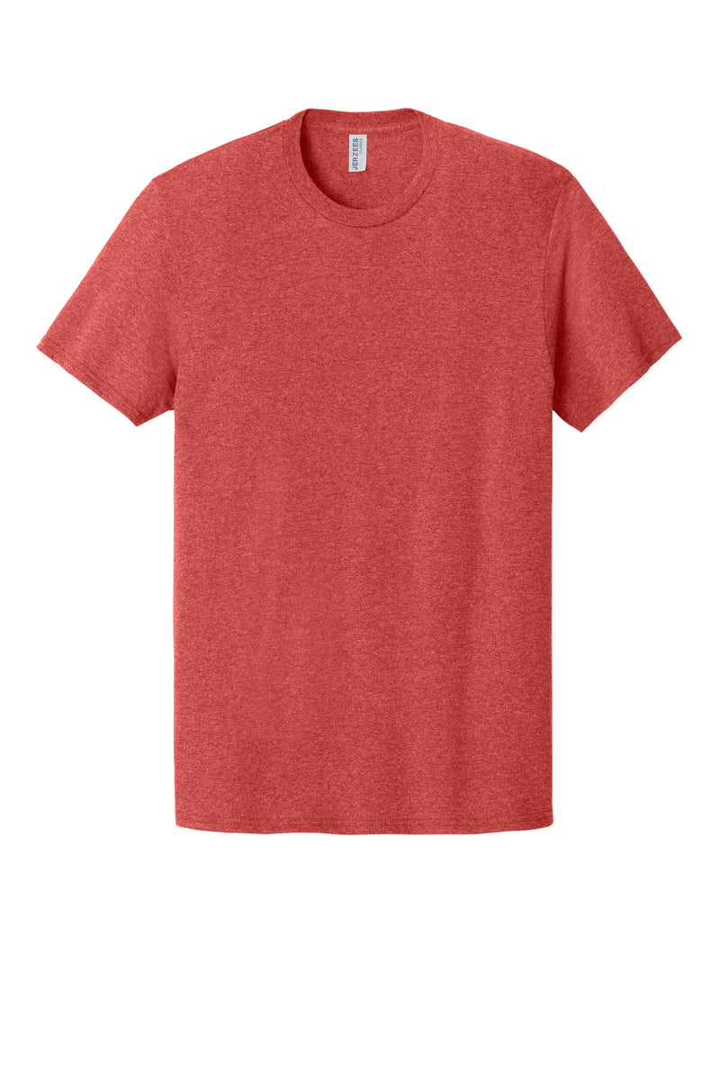 Jerzees Classics Unisex Cotton T-Shirt - Fiery Red Heather