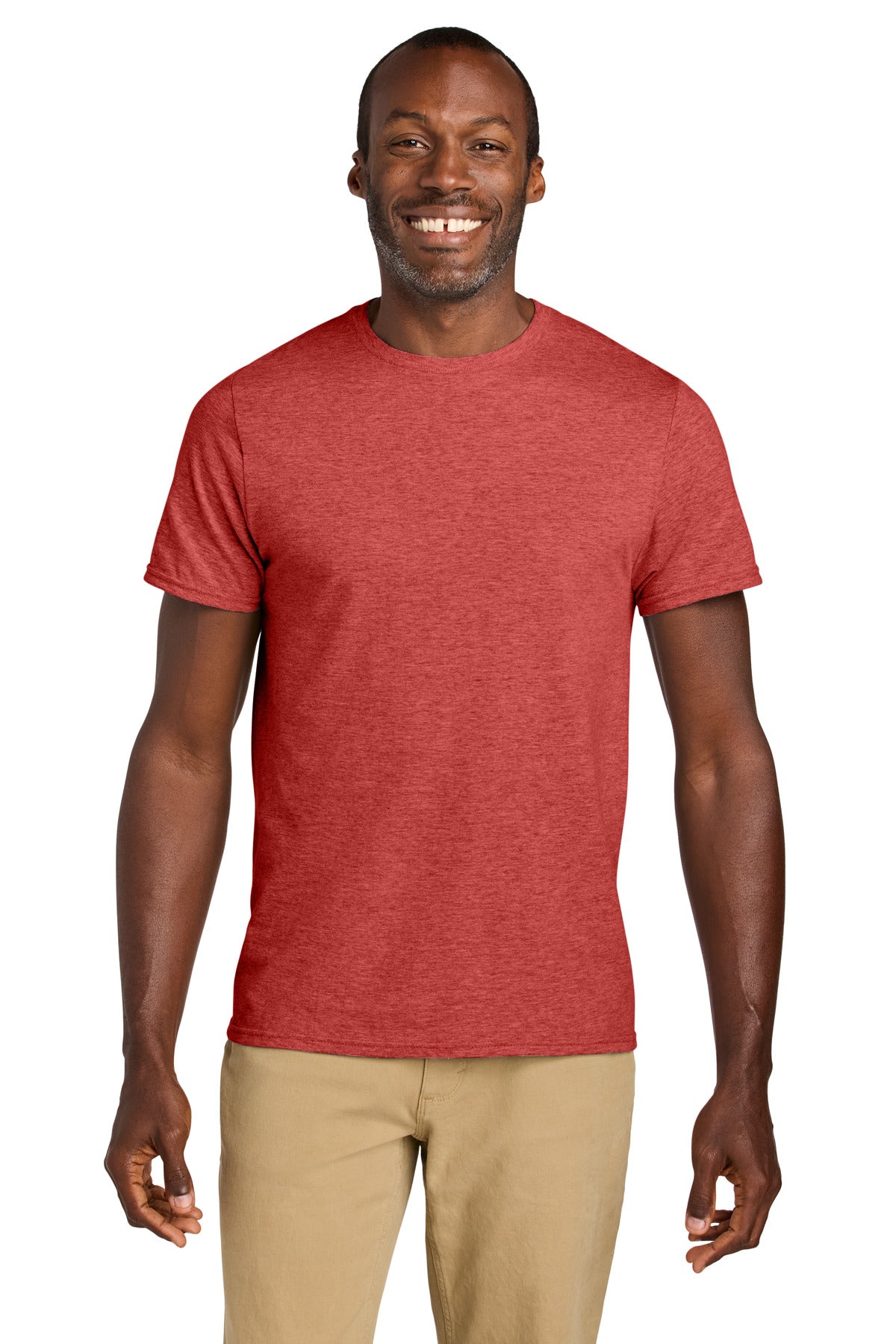 Jerzees Classics Unisex Cotton T-Shirt - Fiery Red Heather