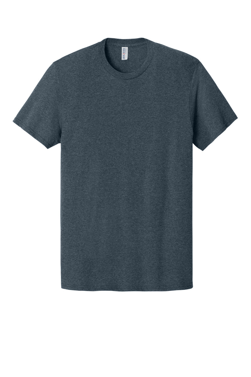 Jerzees Classics Unisex Cotton T-Shirt - Vintage Heather Navy
