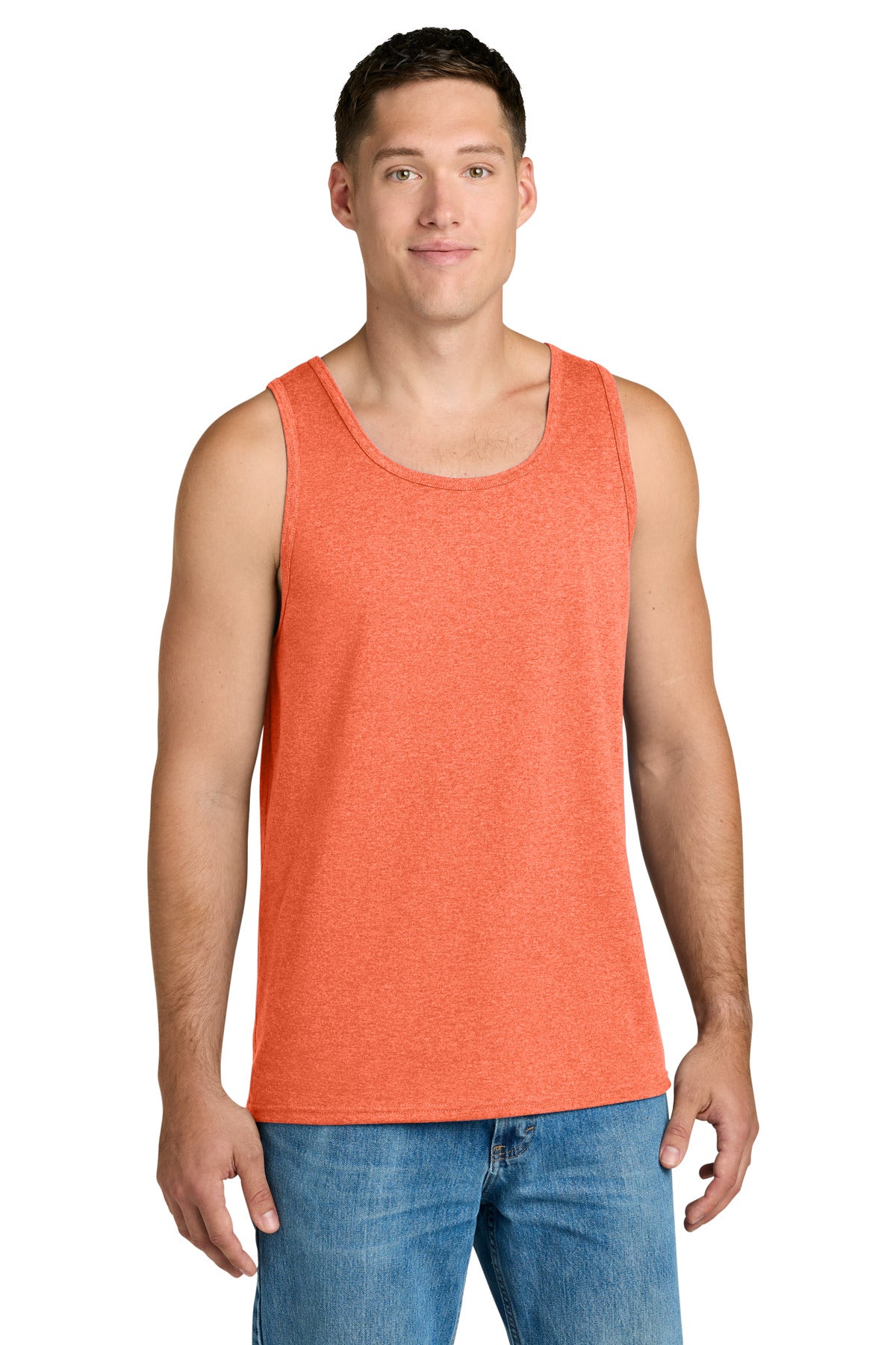 Jerzees Classics Unisex Cotton Tank - Retro Heather Coral