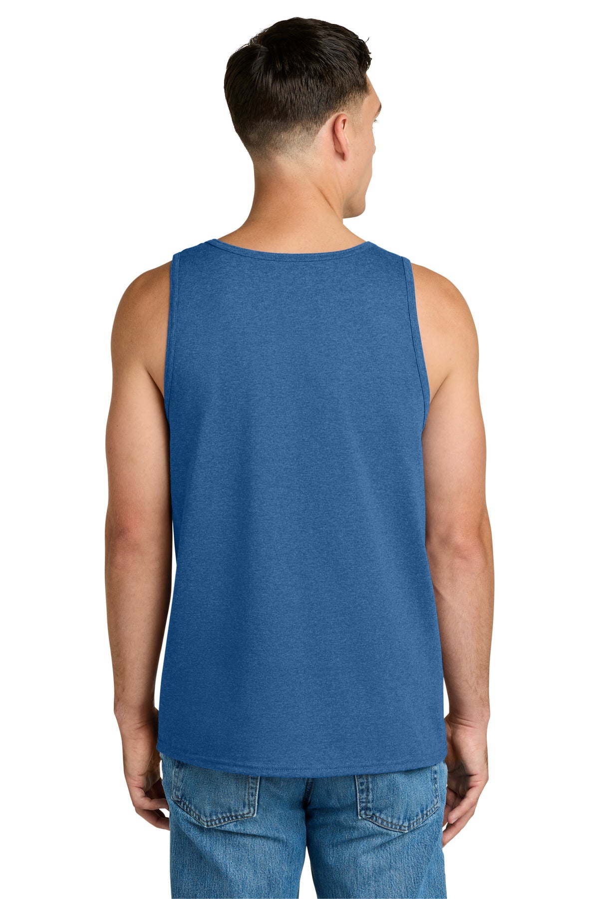 Jerzees Classics Unisex Cotton Tank - Retro Heather Royal