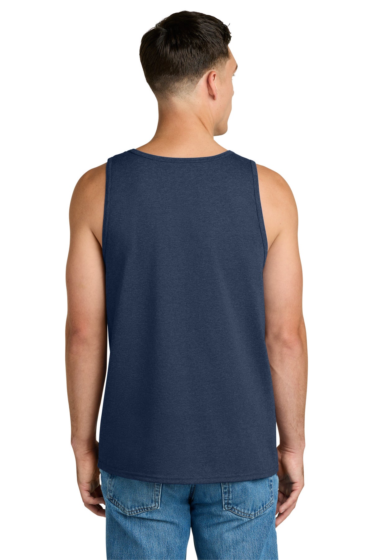 Jerzees Classics Unisex Cotton Tank - Vintage Heather Navy