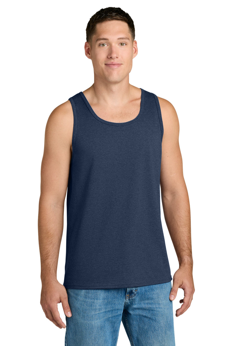 Jerzees Classics Unisex Cotton Tank - Vintage Heather Navy