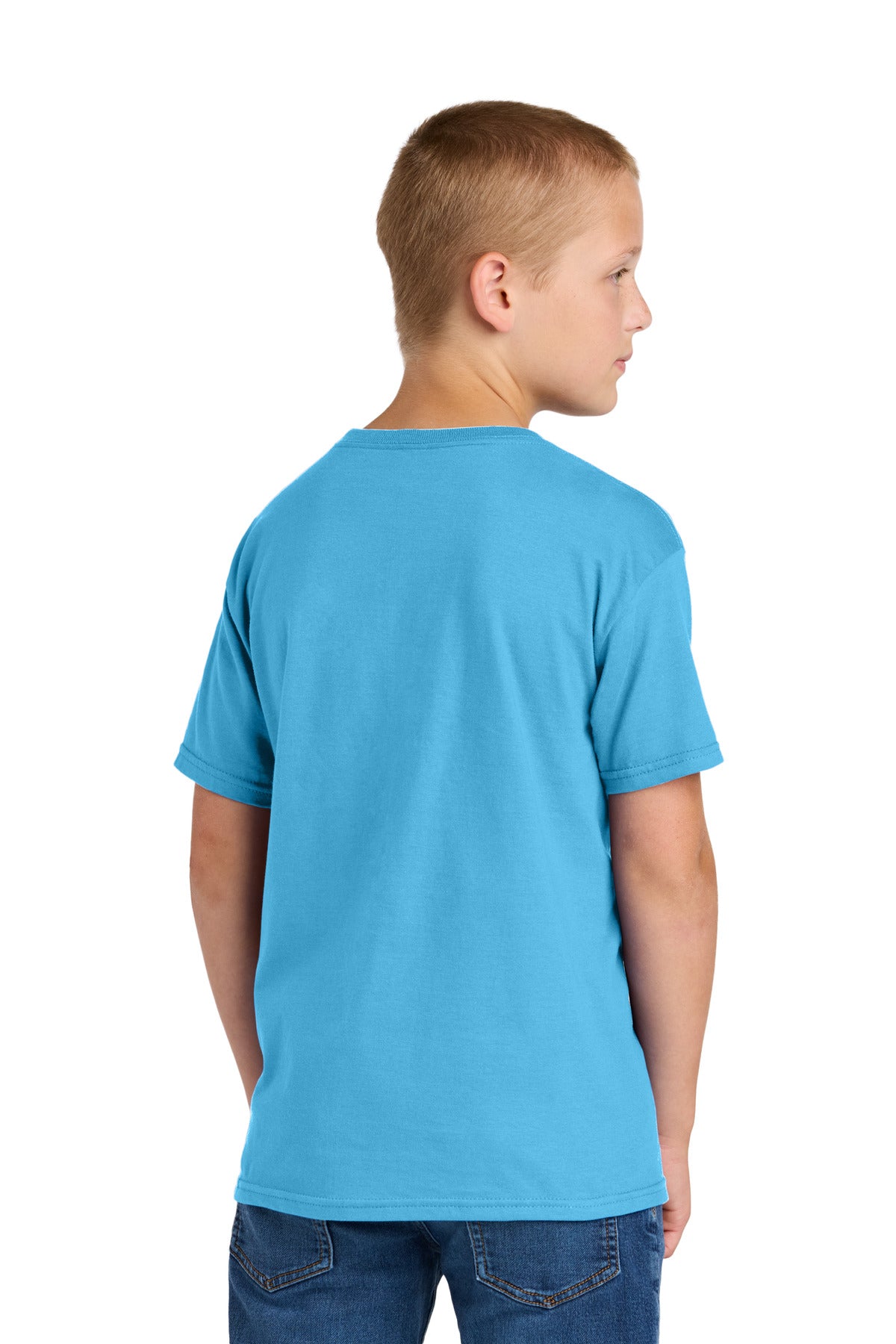Jerzees Classics Youth Cotton T-Shirt - Aquatic Blue