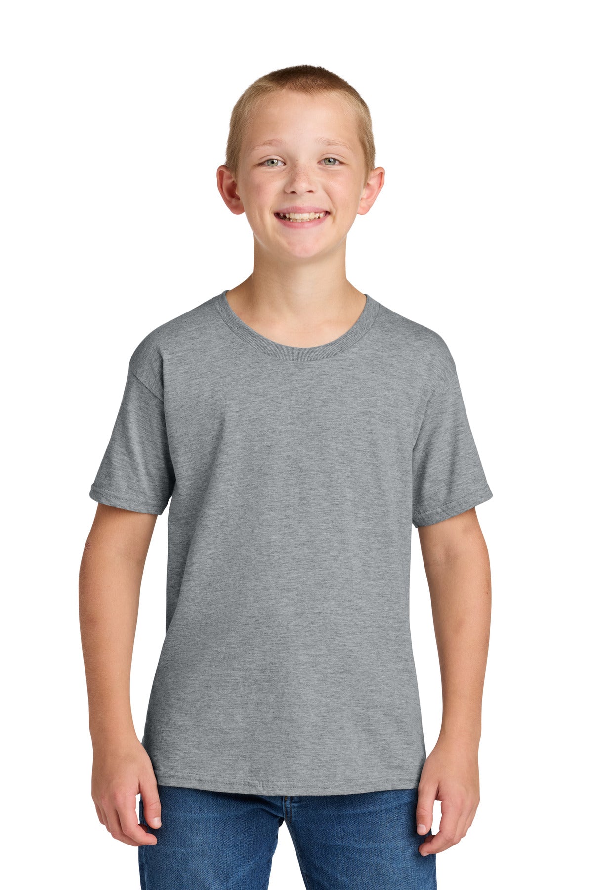 Jerzees Classics Youth Cotton T-Shirt - Athletic Heather