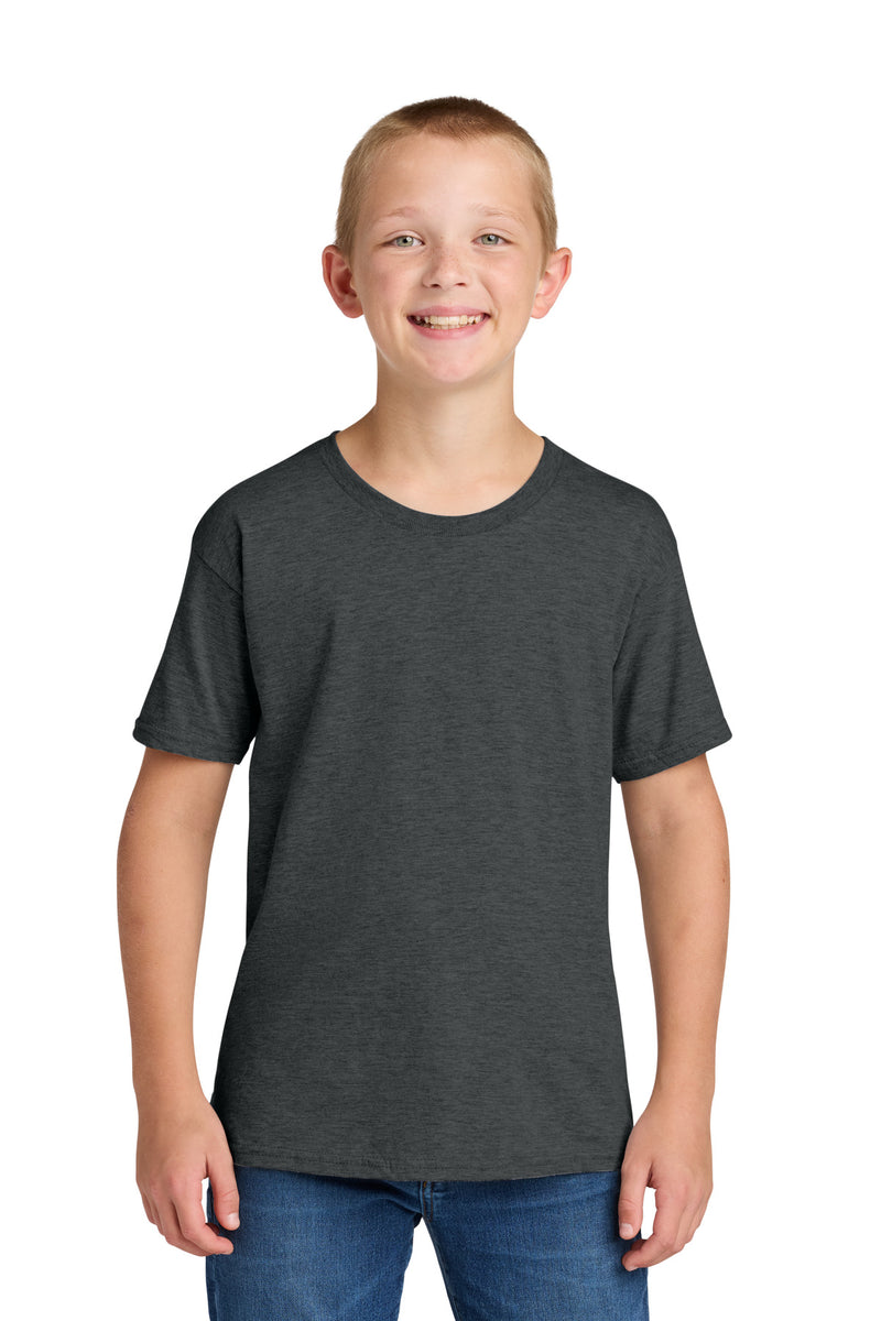 Jerzees Classics Youth Cotton T-Shirt - Black Heather