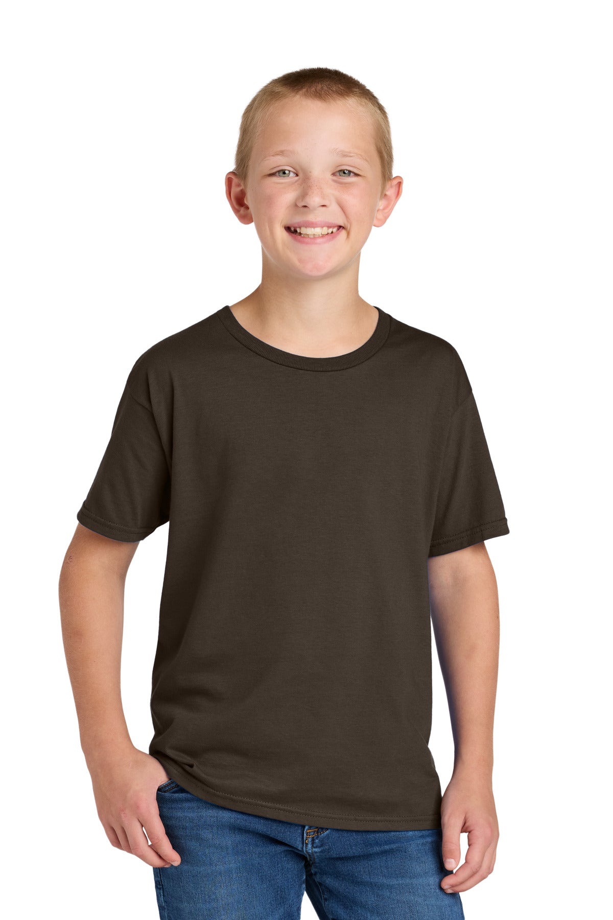 Jerzees Classics Youth Cotton T-Shirt - Chocolate