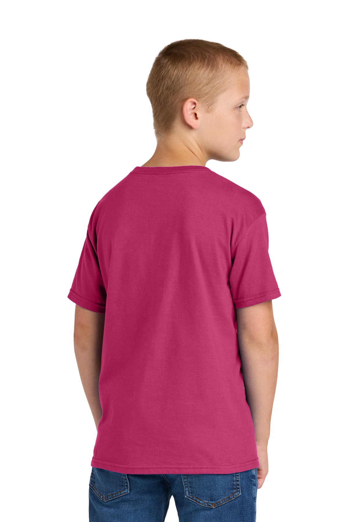 Jerzees Classics Youth Cotton T-Shirt - Cyber Pink