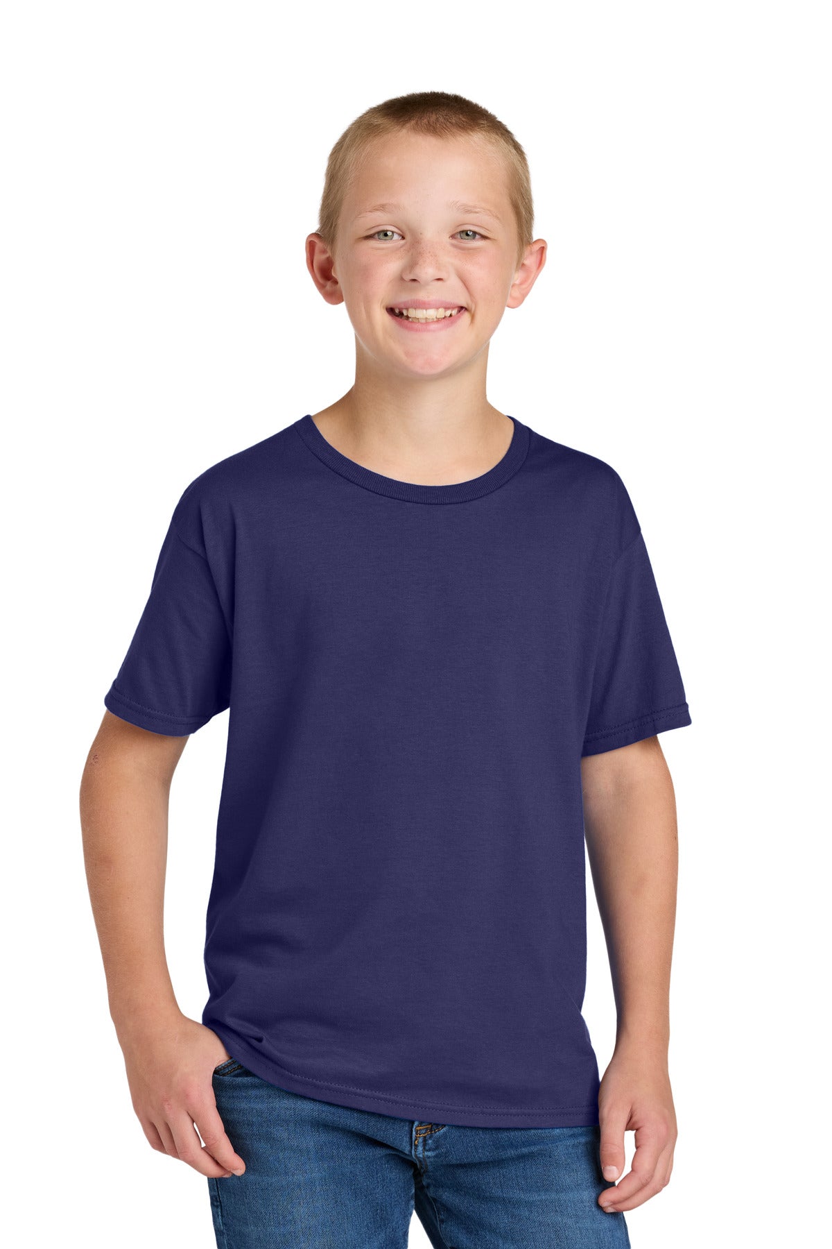 Jerzees Classics Youth Cotton T-Shirt - Deep Purple