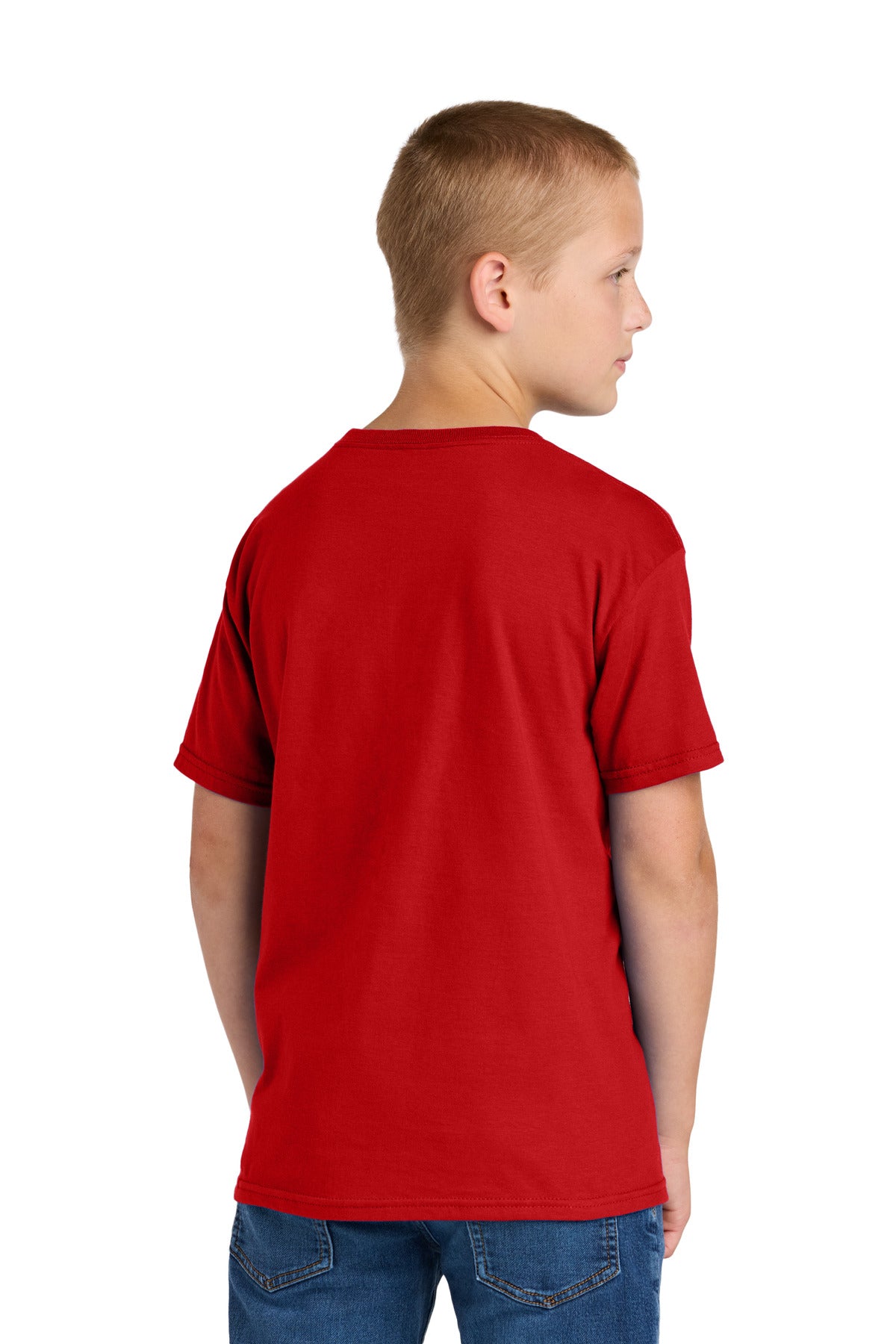 Jerzees Classics Youth Cotton T-Shirt - Fiery Red