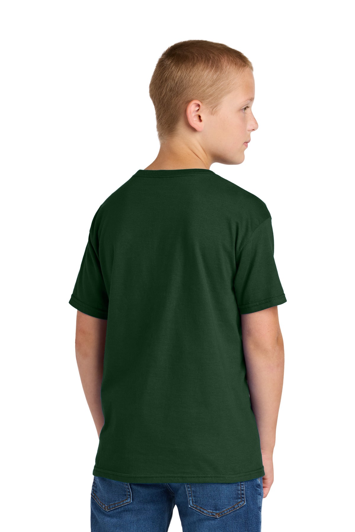 Jerzees Classics Youth Cotton T-Shirt - Forest Green