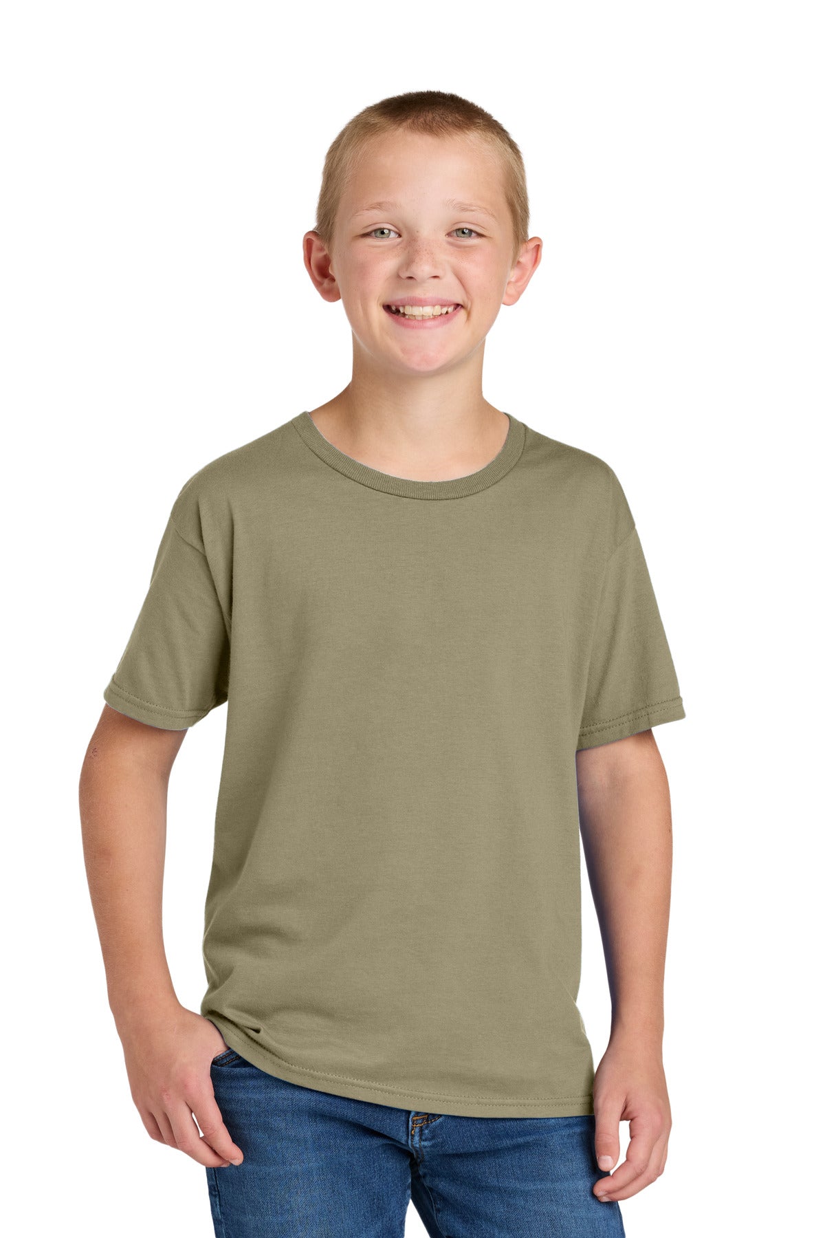 Jerzees Classics Youth Cotton T-Shirt - Khaki