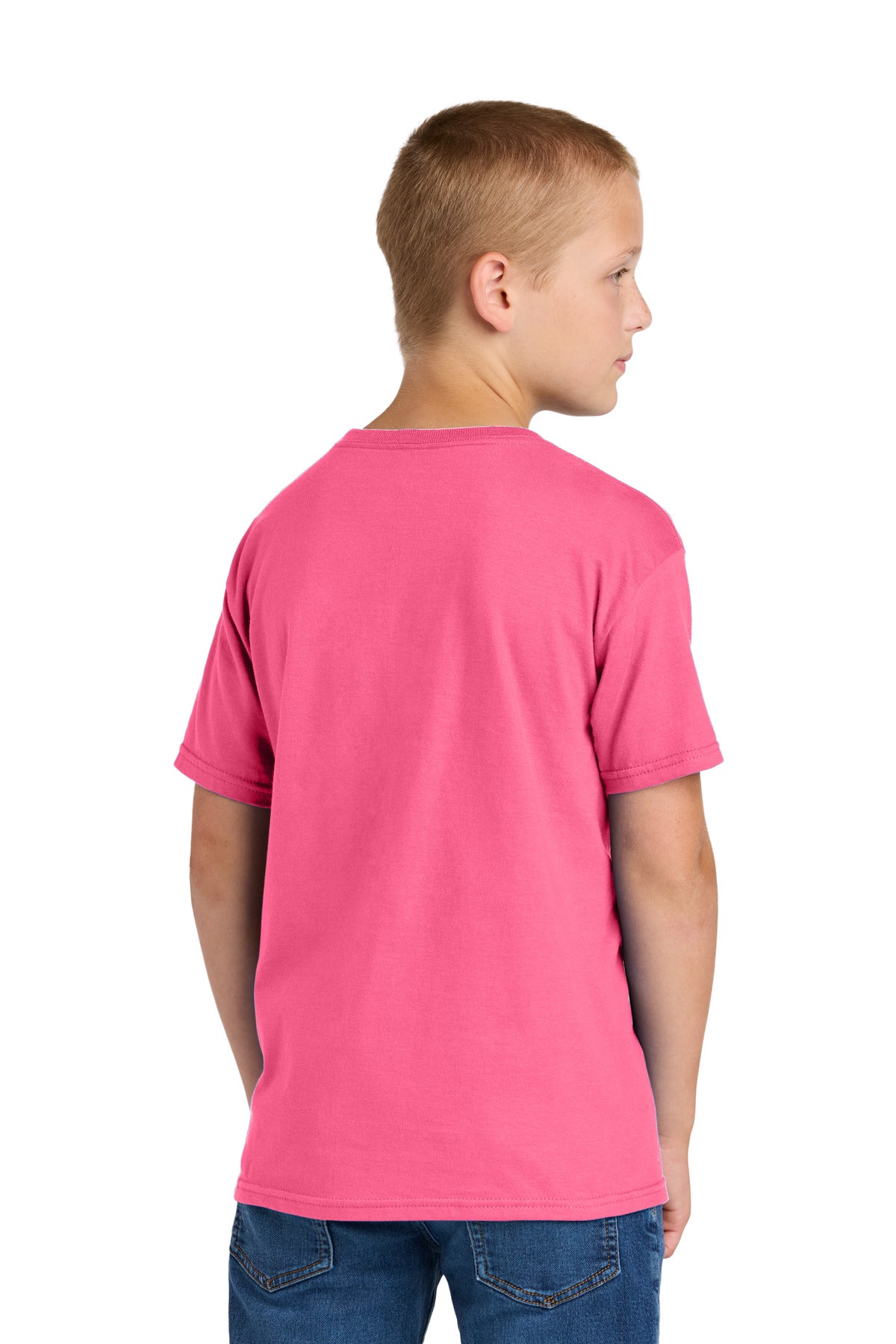 Jerzees Classics Youth Cotton T-Shirt - Neon Pink