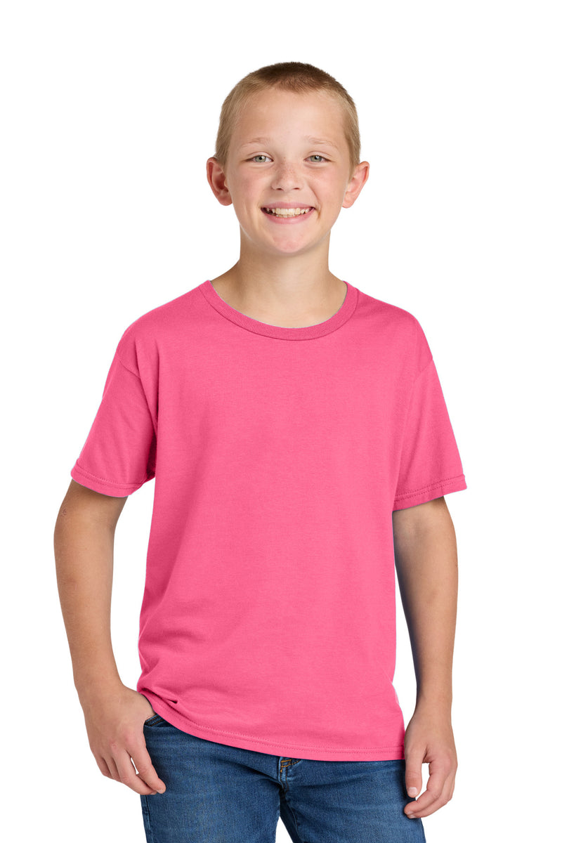 Jerzees Classics Youth Cotton T-Shirt - Neon Pink
