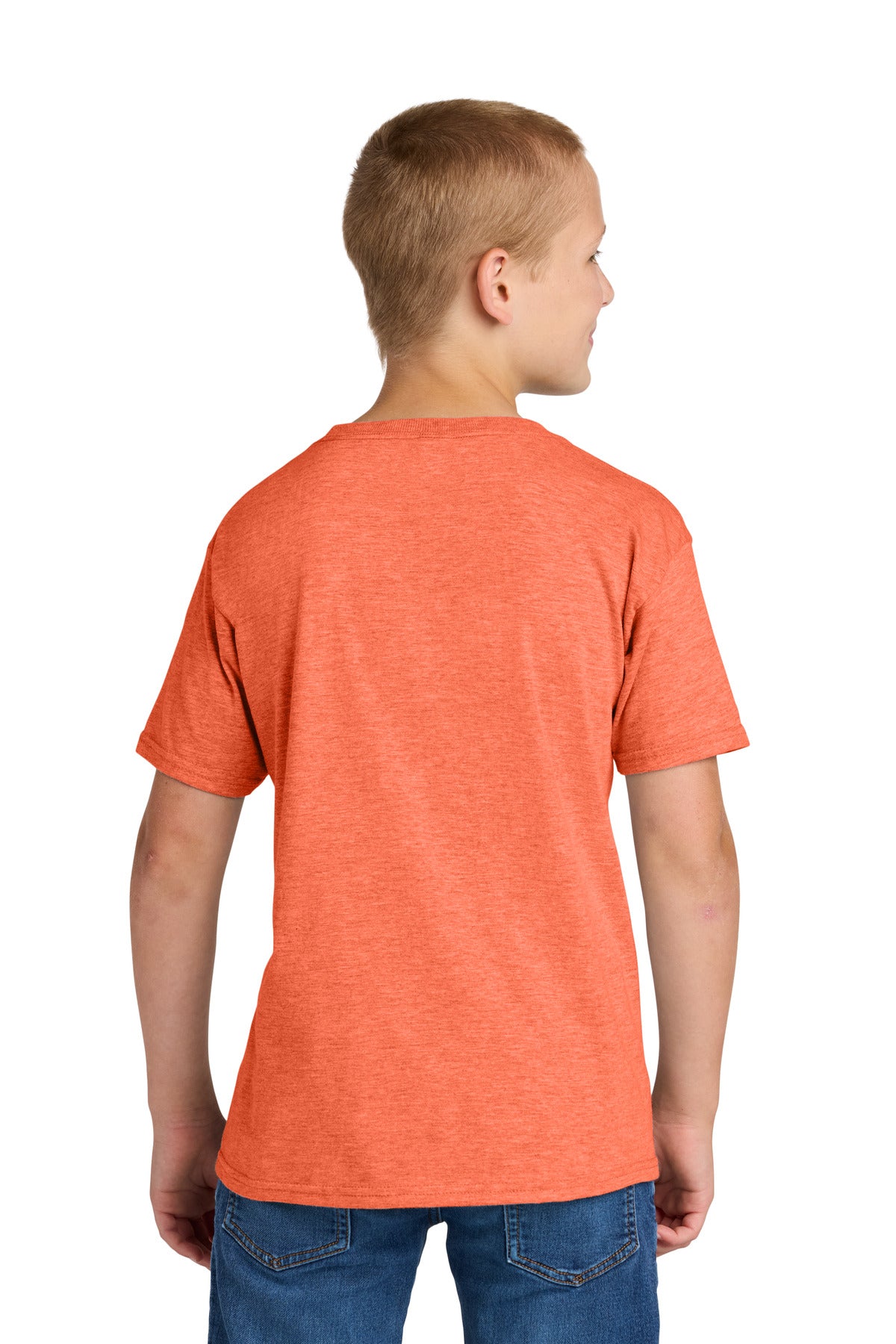 Jerzees Classics Youth Cotton T-Shirt - Retro Heather Coral