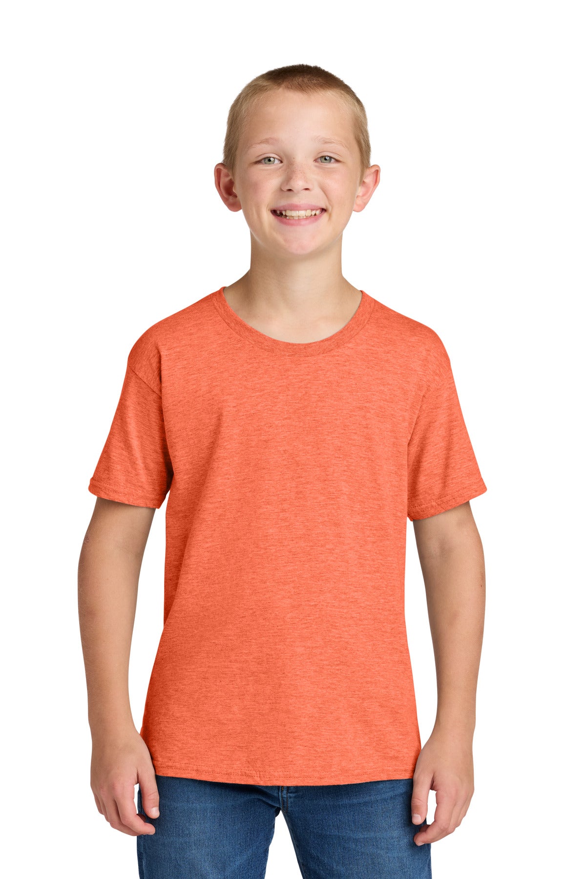 Jerzees Classics Youth Cotton T-Shirt - Retro Heather Coral