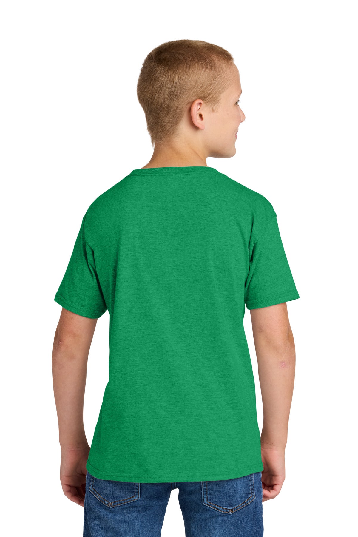 Jerzees Classics Youth Cotton T-Shirt - Retro Heather Green