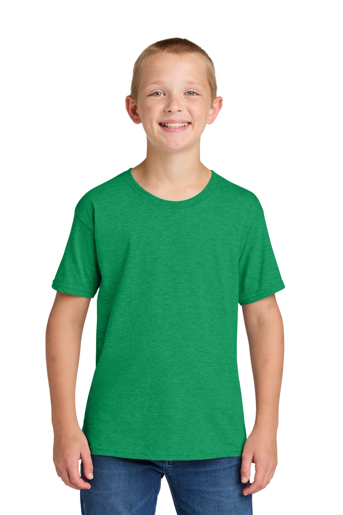 Jerzees Classics Youth Cotton T-Shirt - Retro Heather Green