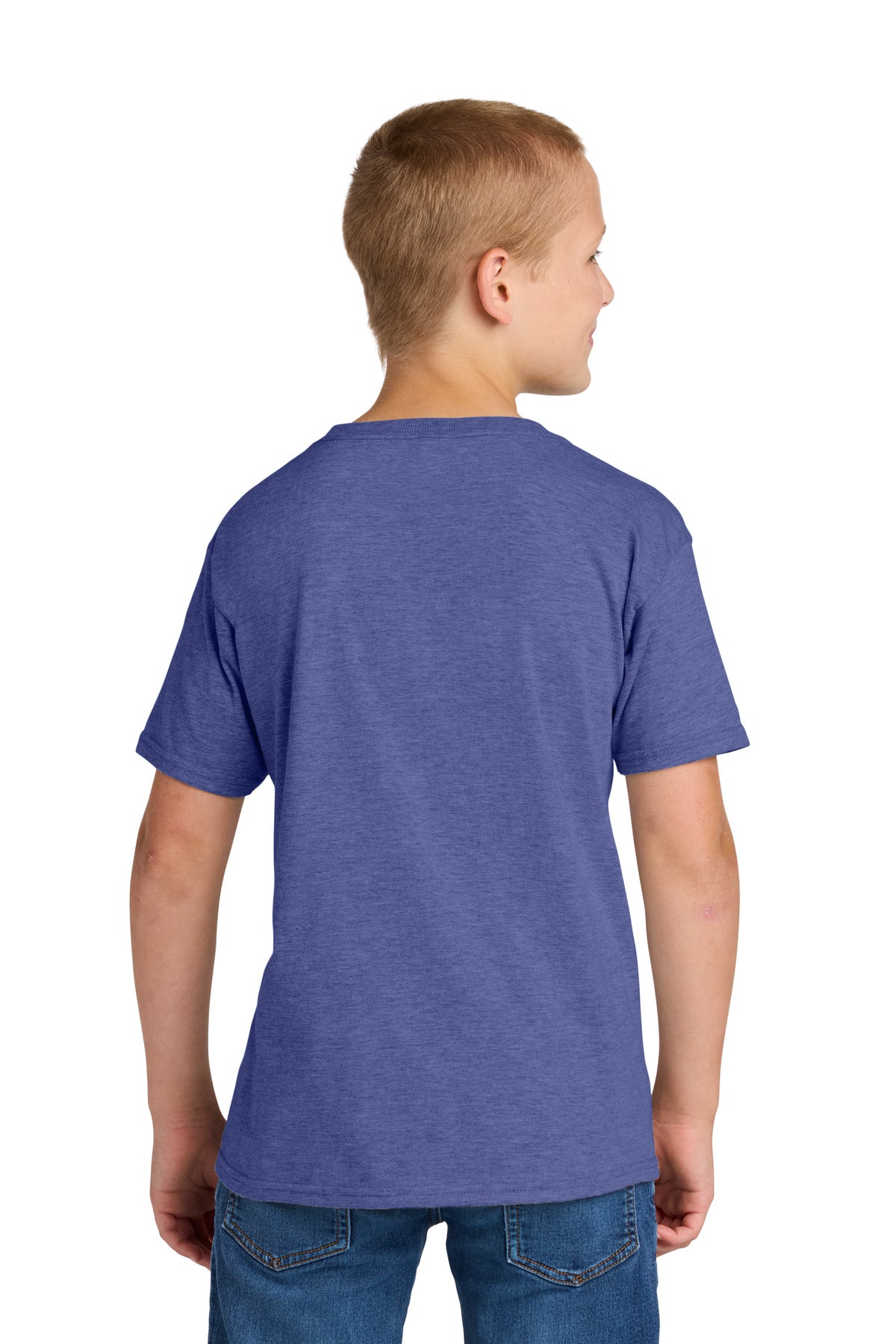 Jerzees Classics Youth Cotton T-Shirt - Retro Heather Purple