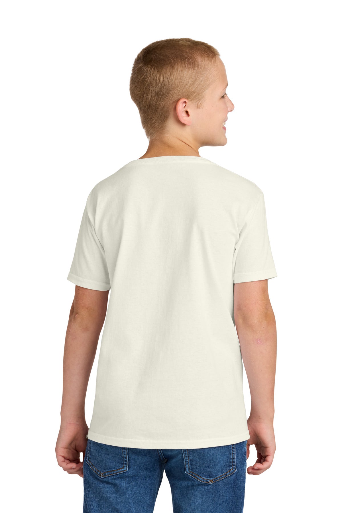 Jerzees Classics Youth Cotton T-Shirt - Sweet Cream Heather